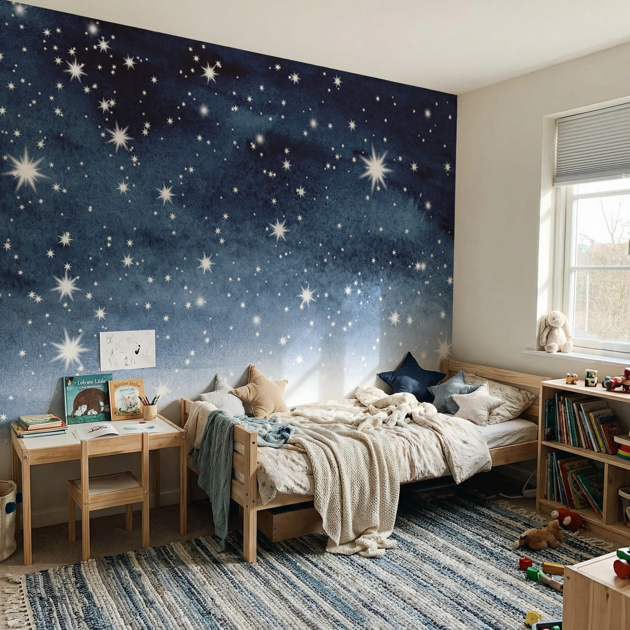 Kindertapete Aquarell Sterne - Image 3