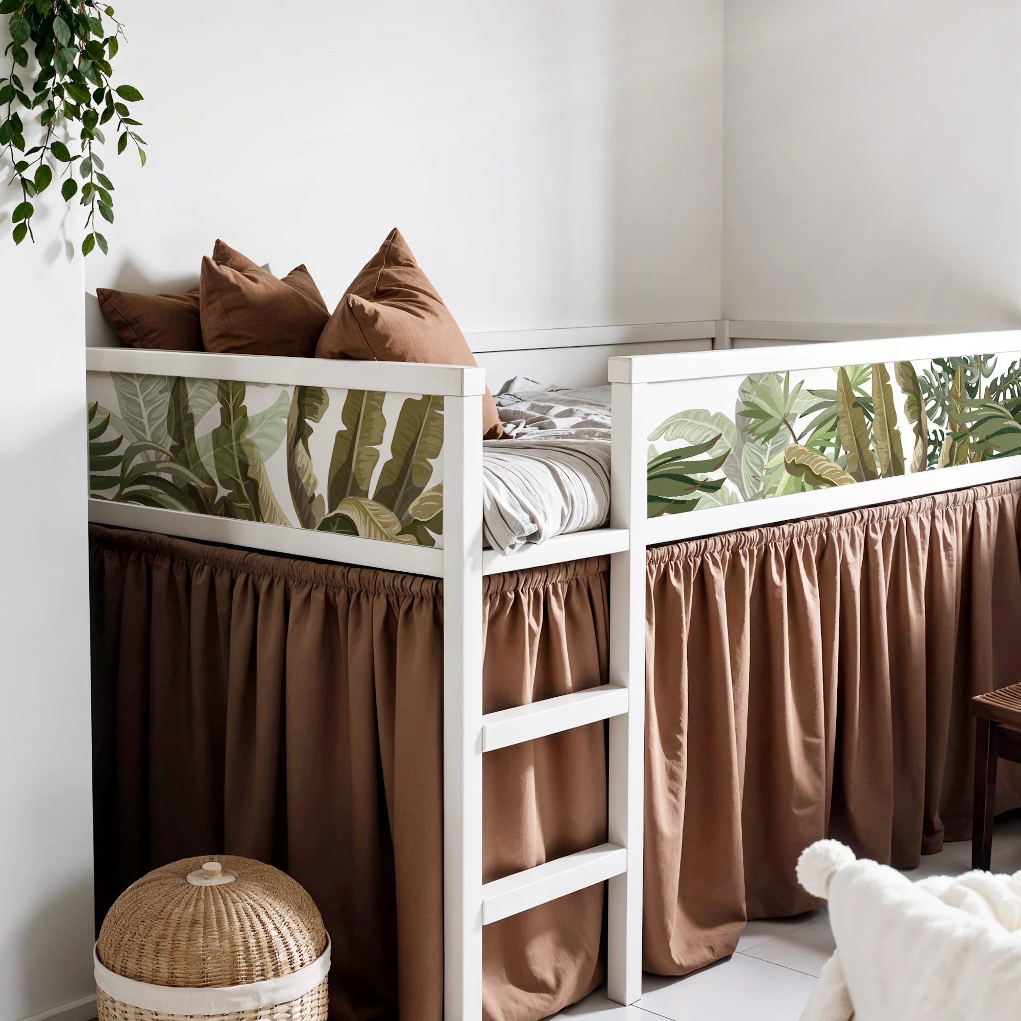 Bett­aufkleber Set für IKEA Kura - Dschungel­pflanzen - Image 2