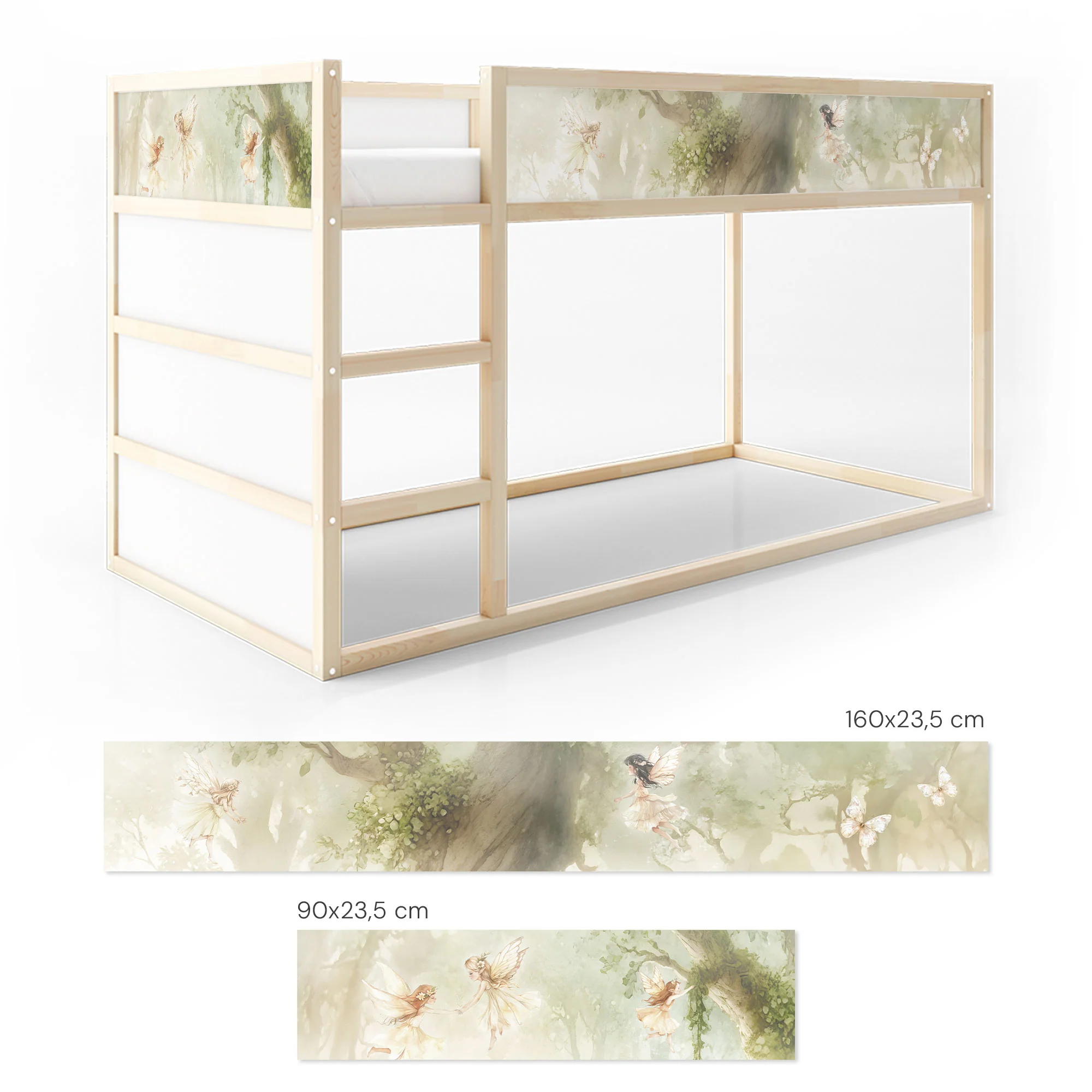 Bett­aufkleber Set für IKEA Kura - Feenwald - Image 6