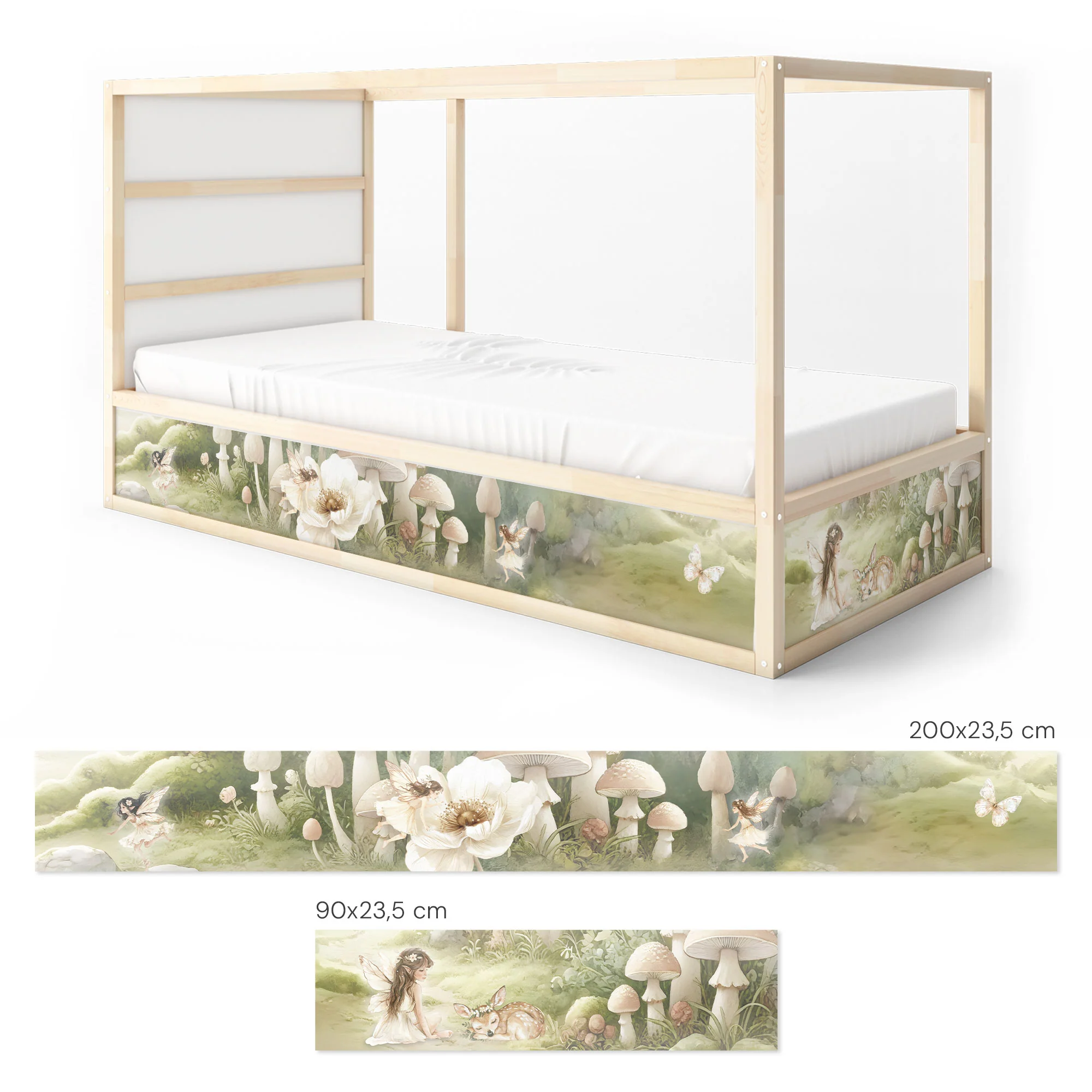 Bett­aufkleber Set für IKEA Kura - Feenwald - Image 7