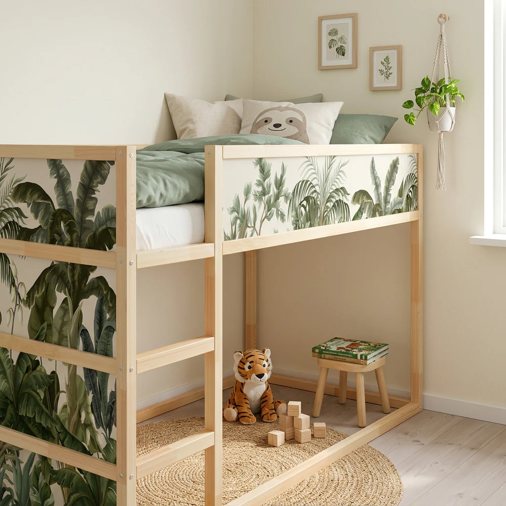 Bettaufkleber Set für IKEA Kura - Abenteuer Dschungel - Image 2