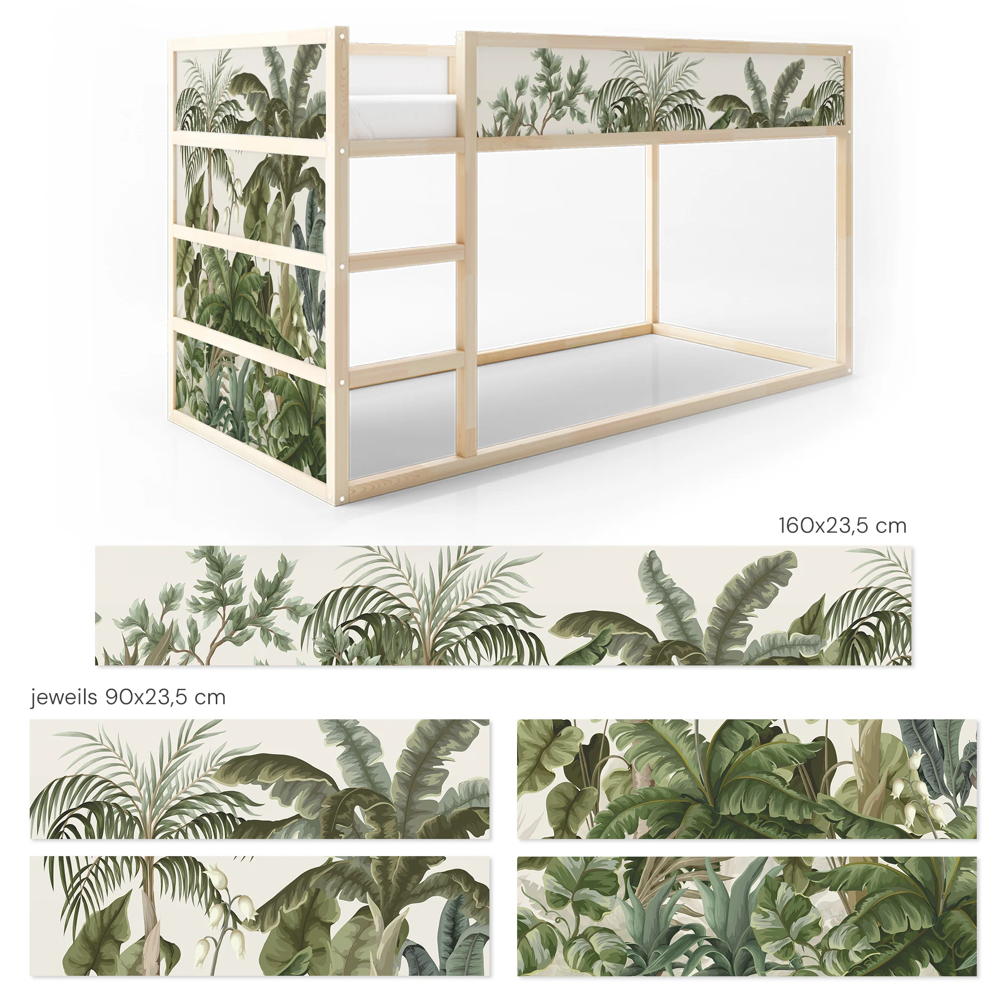 Bettaufkleber Set für IKEA Kura - Abenteuer Dschungel - Image 5