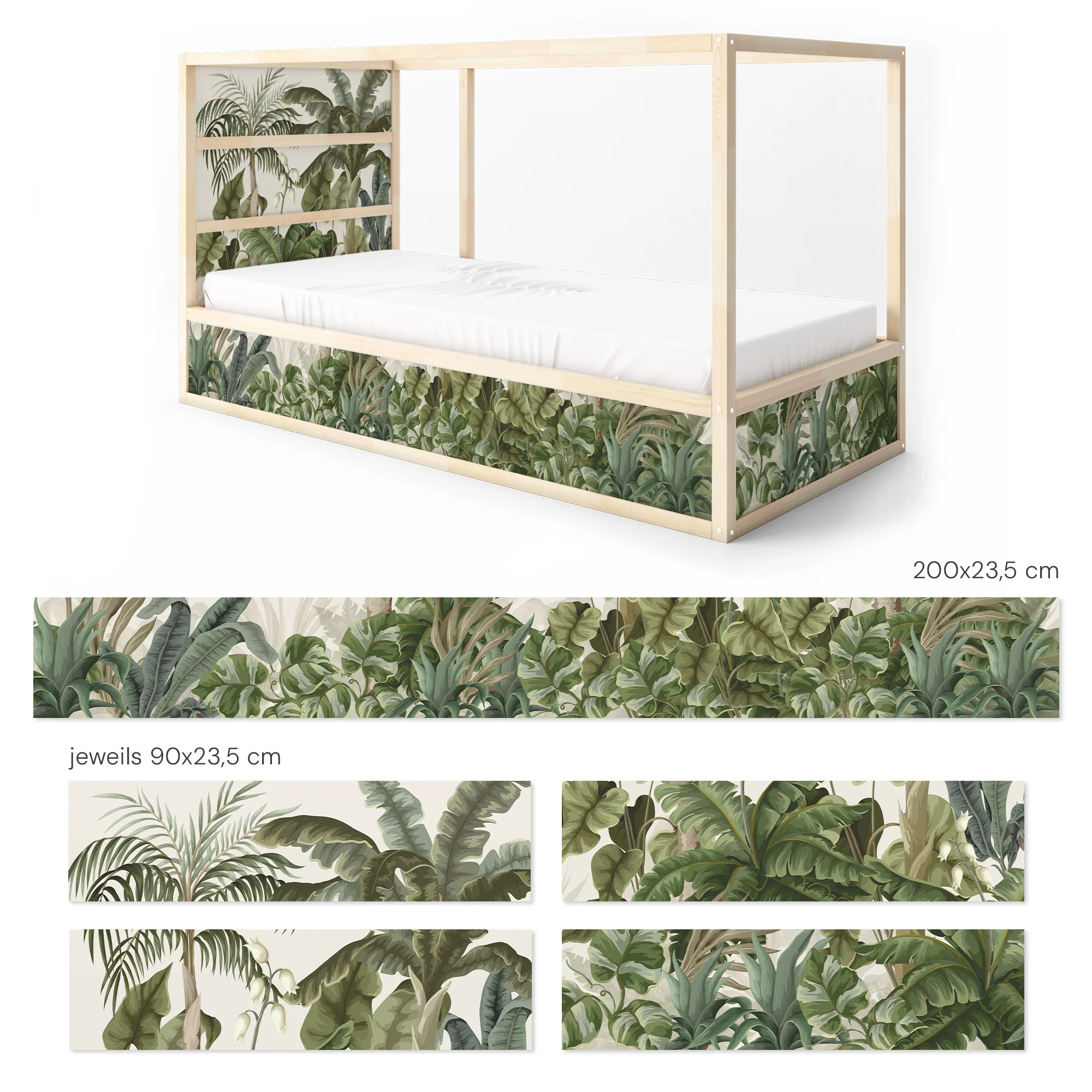 Bettaufkleber Set für IKEA Kura - Abenteuer Dschungel - Image 6