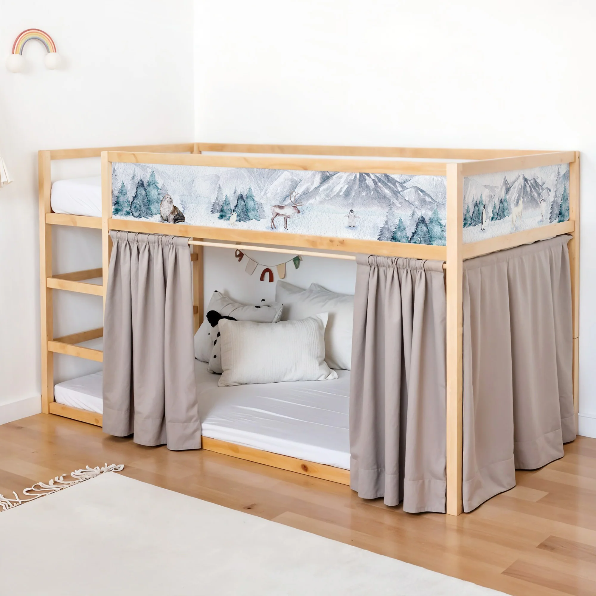 Bettaufkleber Set für IKEA Kura - Arktis Tiere - Image 3