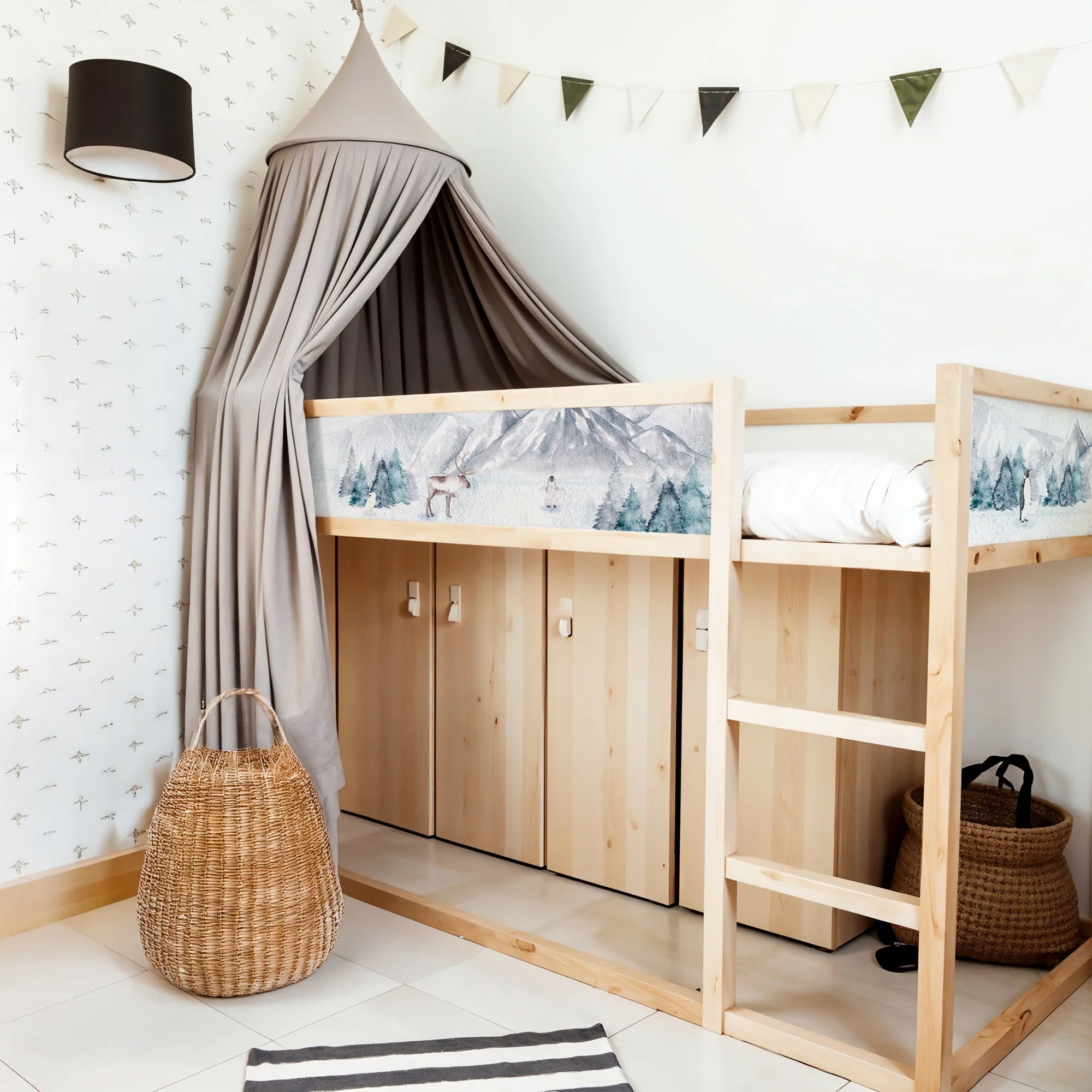 Bettaufkleber Set für IKEA Kura - Arktis Tiere - Image 4
