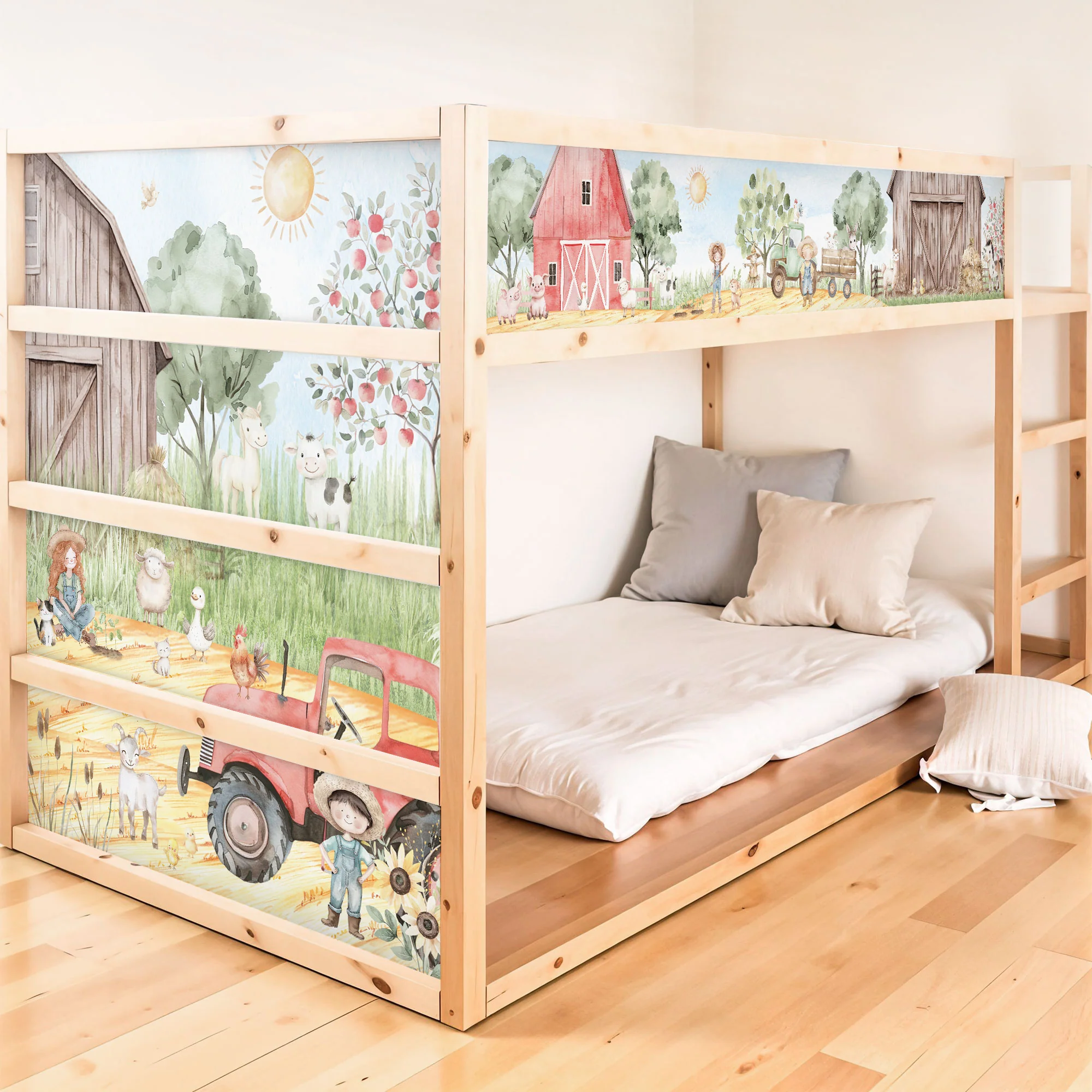 Bettaufkleber Set für IKEA Kura - Bauernhof - Image 3