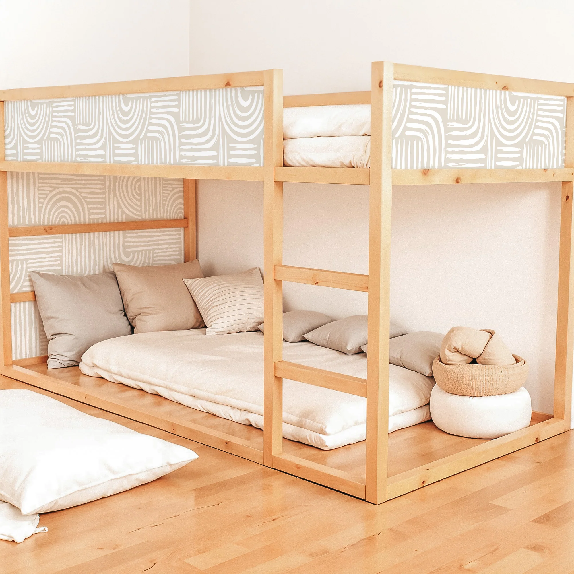Bettaufkleber Set für IKEA Kura - Bogen Nude - Image 2