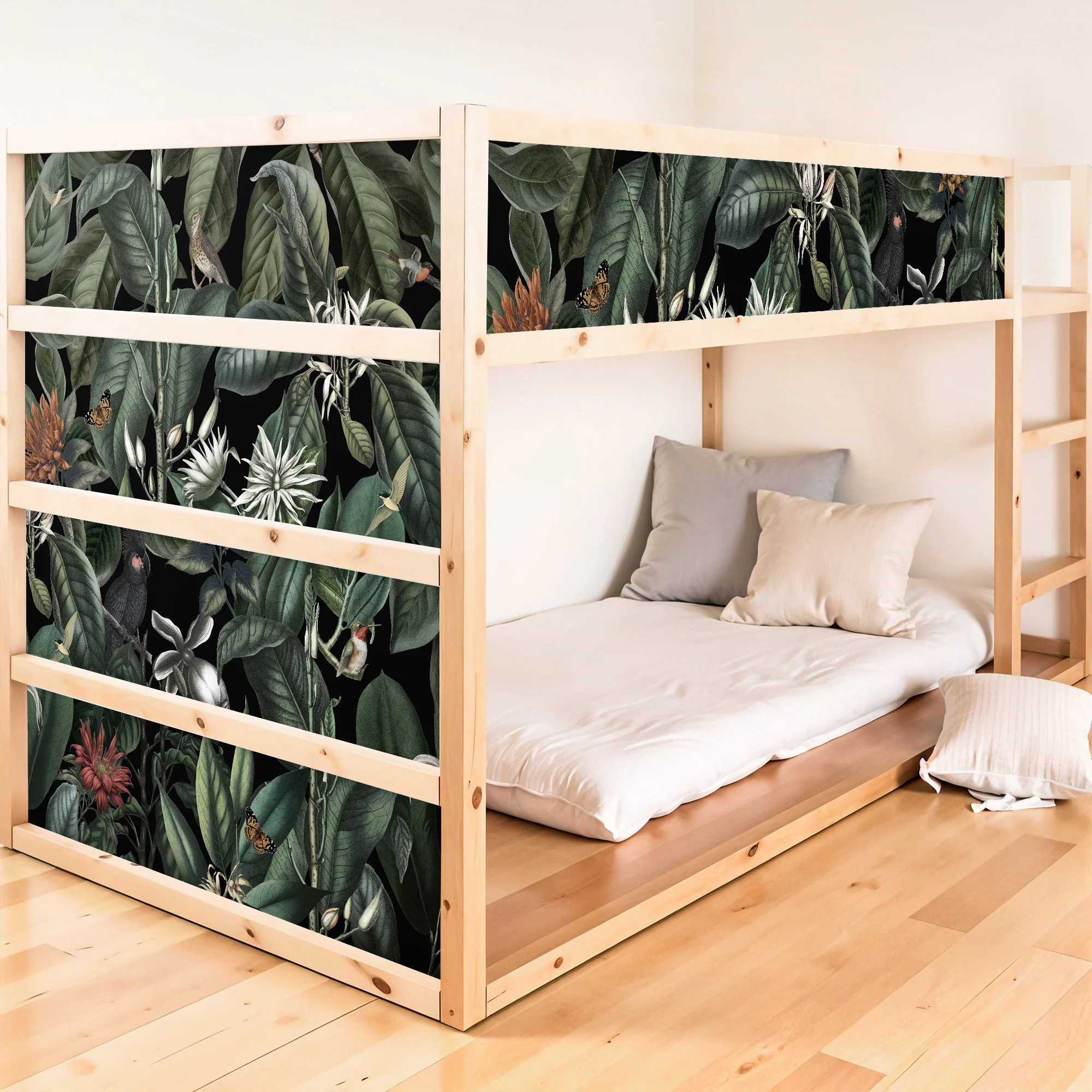 Bettaufkleber Set für IKEA Kura - Botanical Jungle - Image 2