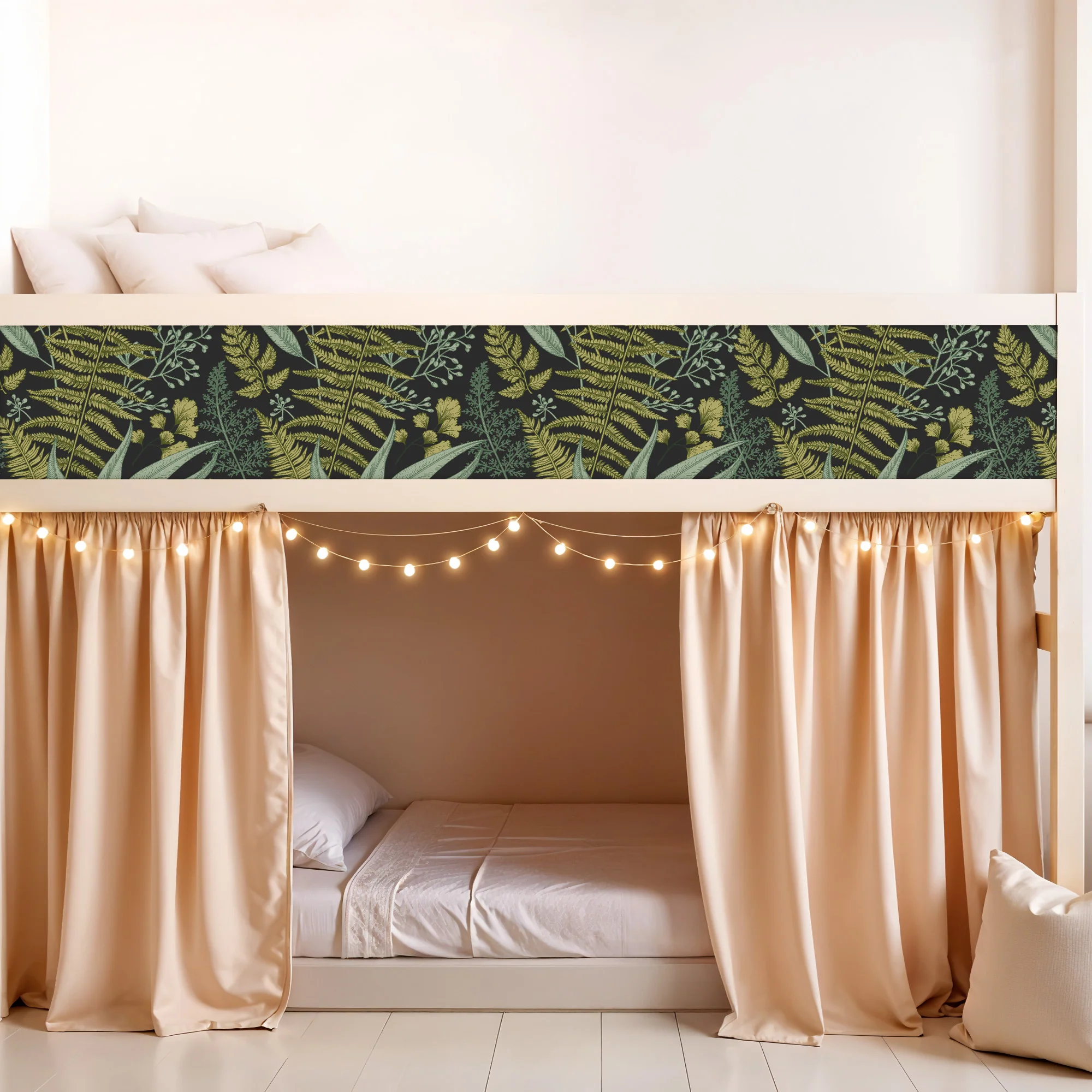 Bettaufkleber Set für IKEA Kura - Botanisches Farn-Muster - Image 5