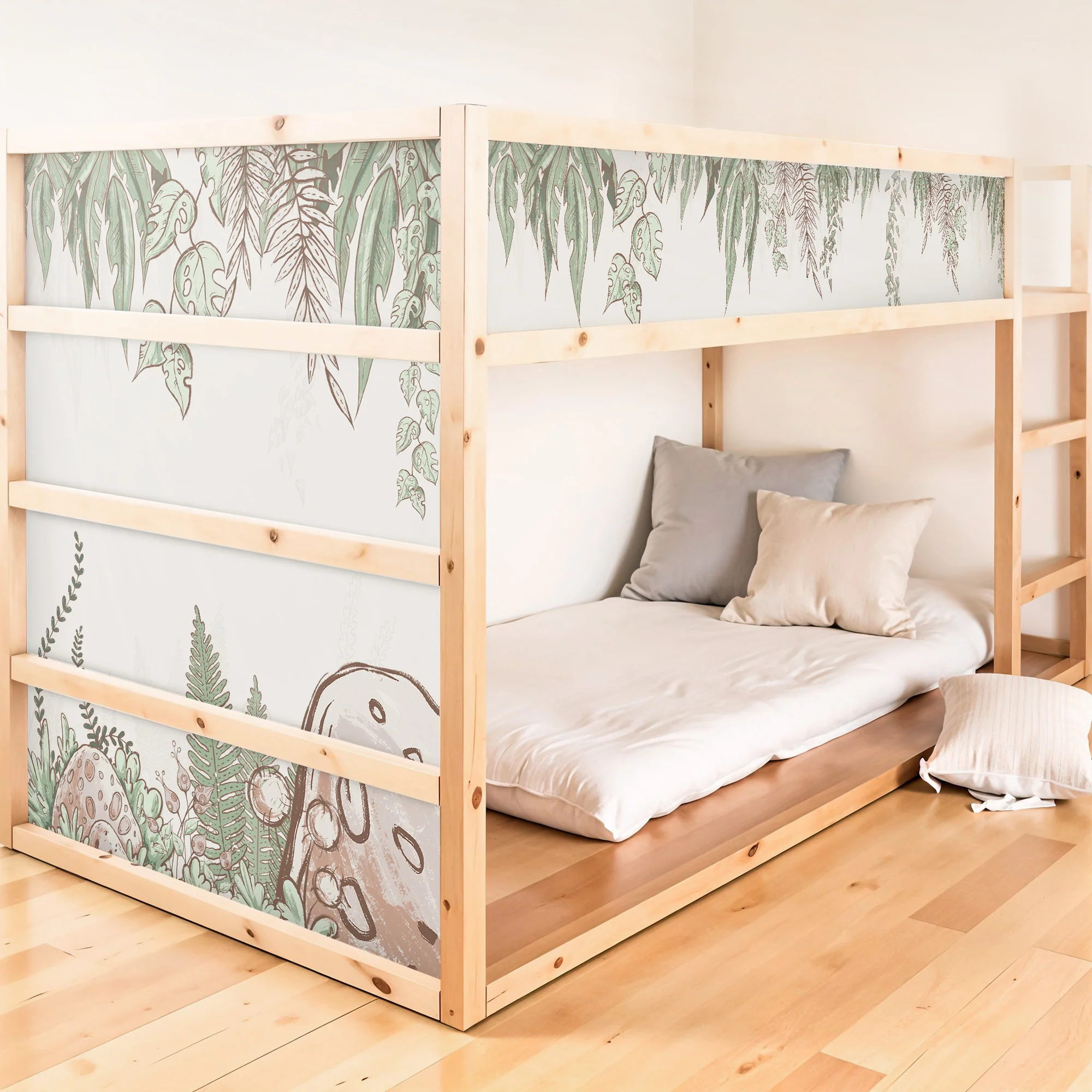 Bettaufkleber Set für IKEA Kura - Comic Dschungel - Image 2