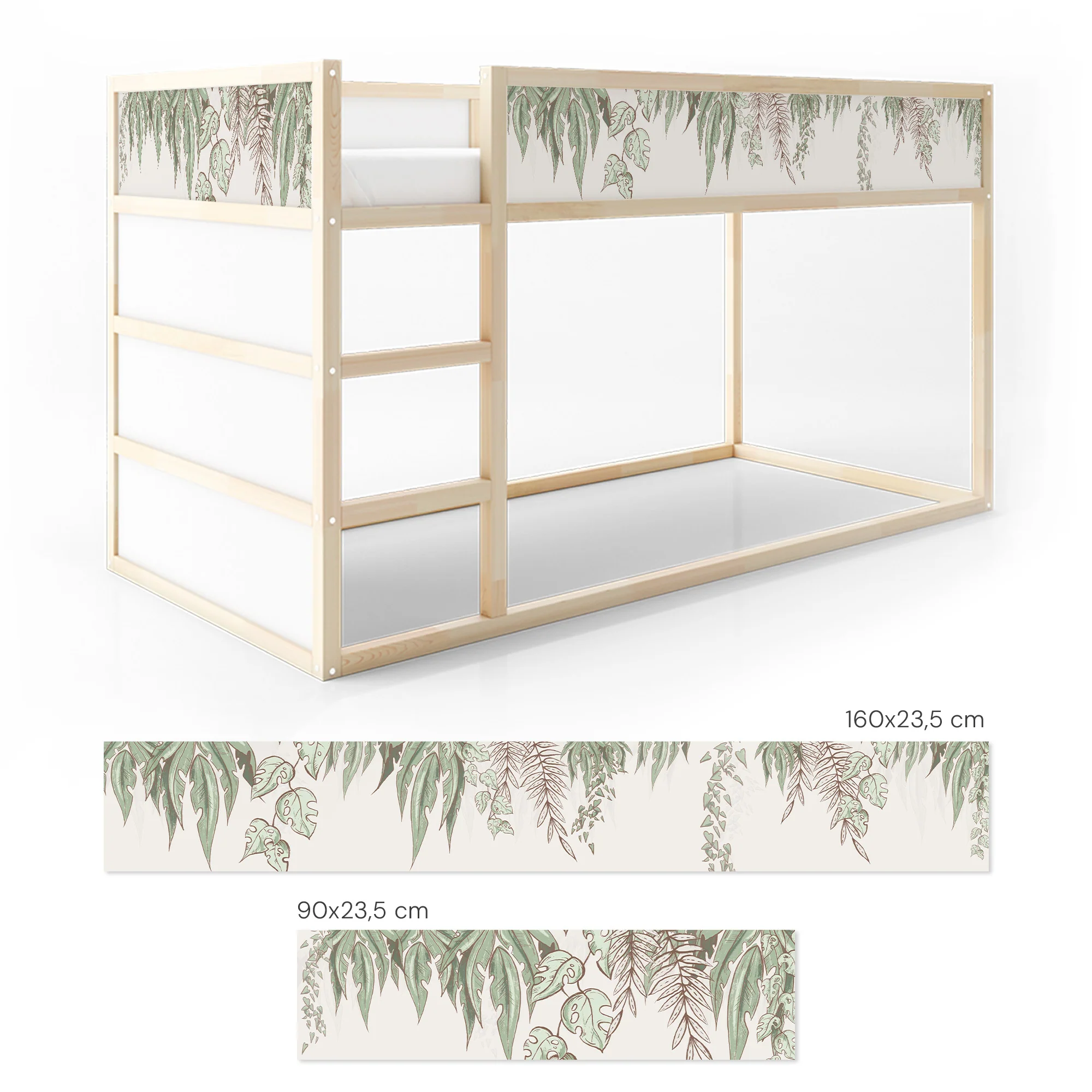 Bettaufkleber Set für IKEA Kura - Comic Dschungel - Image 7