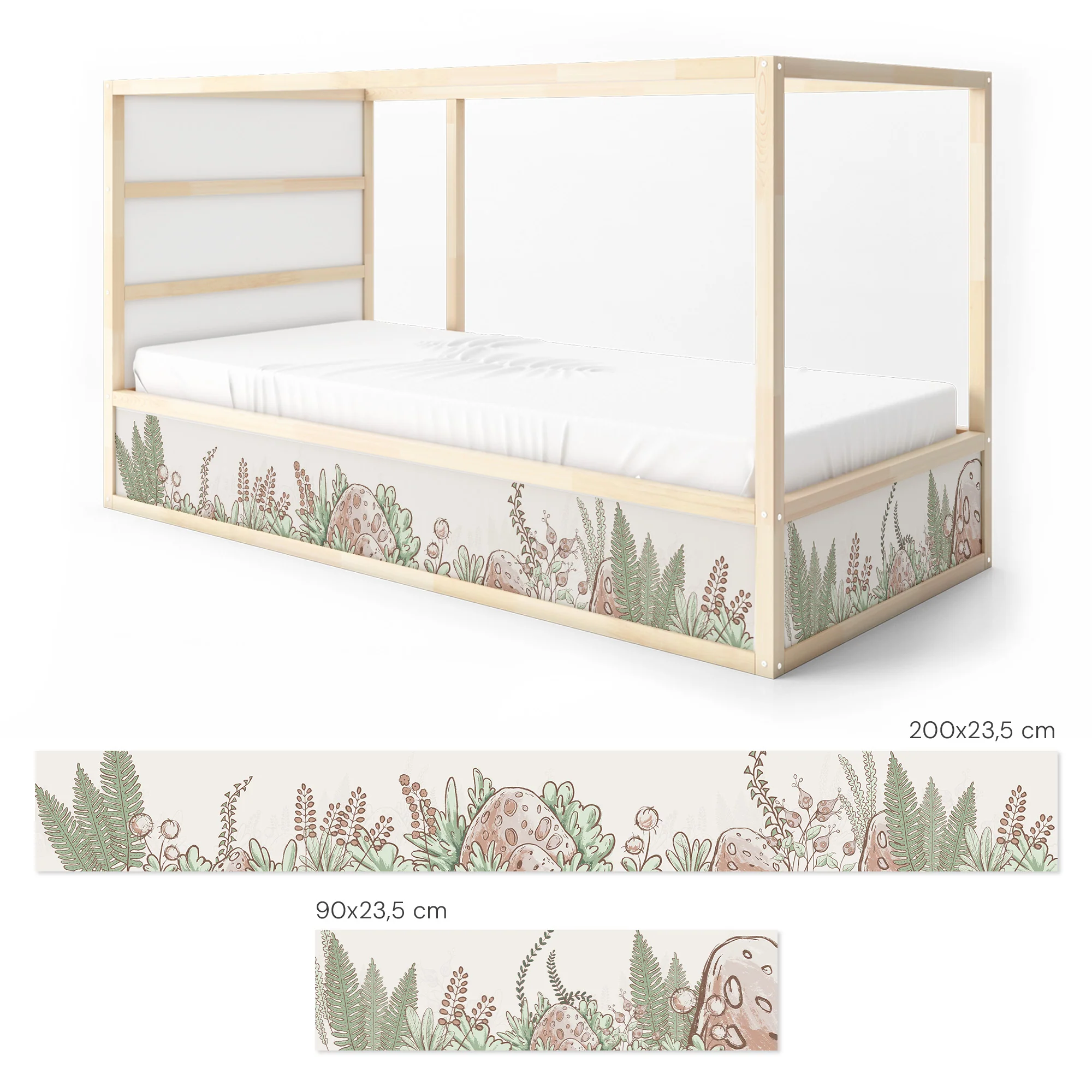 Bettaufkleber Set für IKEA Kura - Comic Dschungel - Image 8