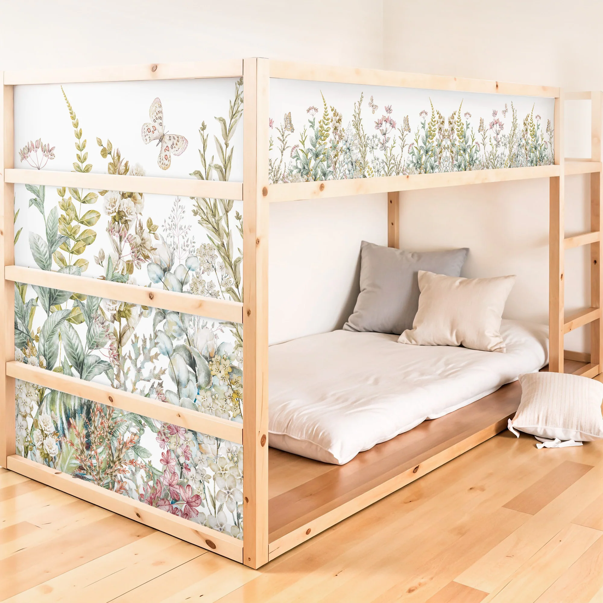 Bettaufkleber Set für IKEA Kura - Frühlingswiese - Image 2