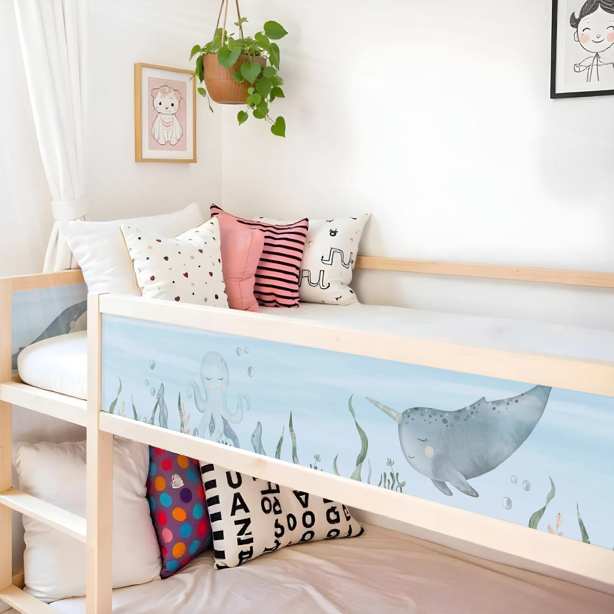 Bettaufkleber Set für IKEA Kura - Meeresboden - Image 6