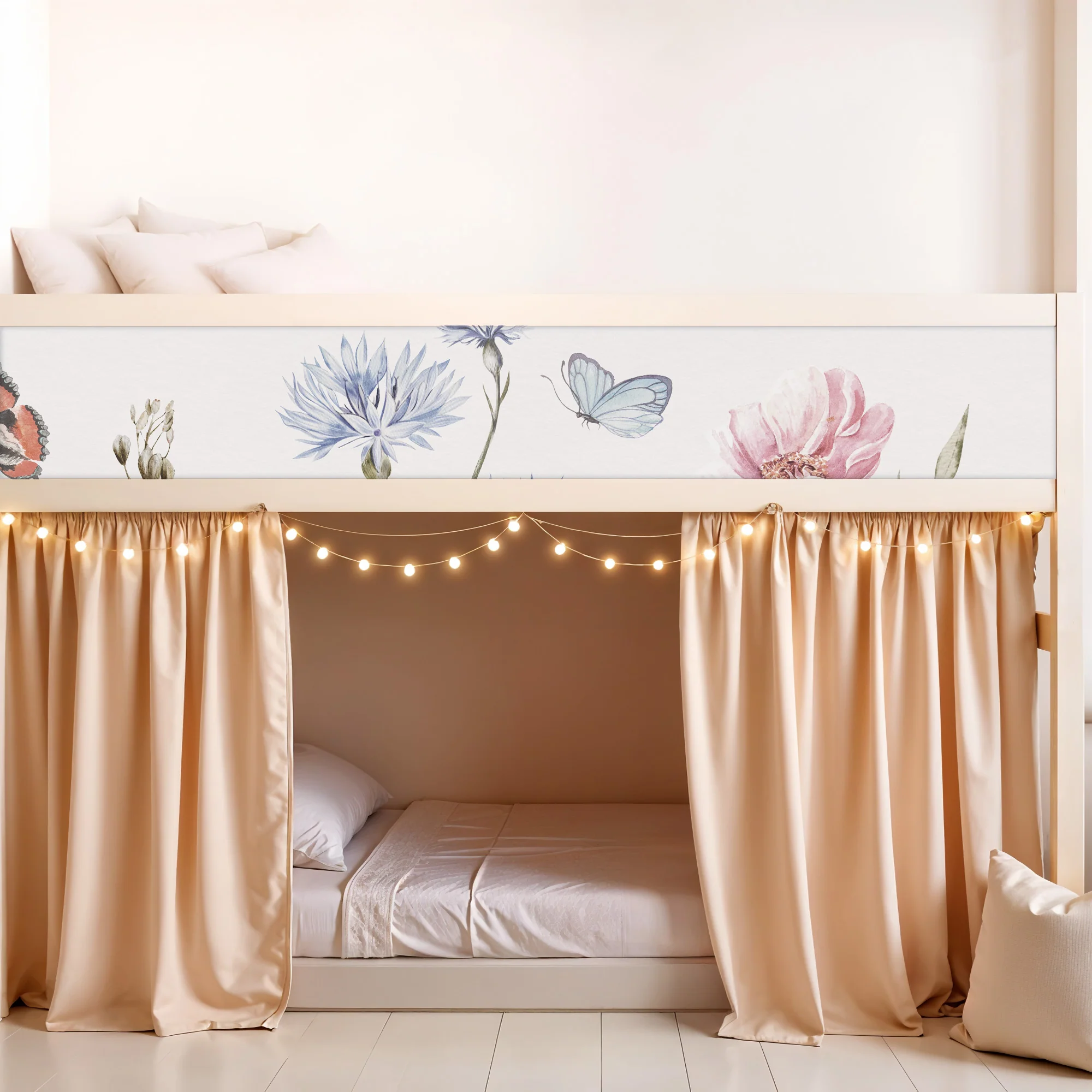 Bettaufkleber Set für IKEA Kura - Schmetterlingsgarten - Image 3