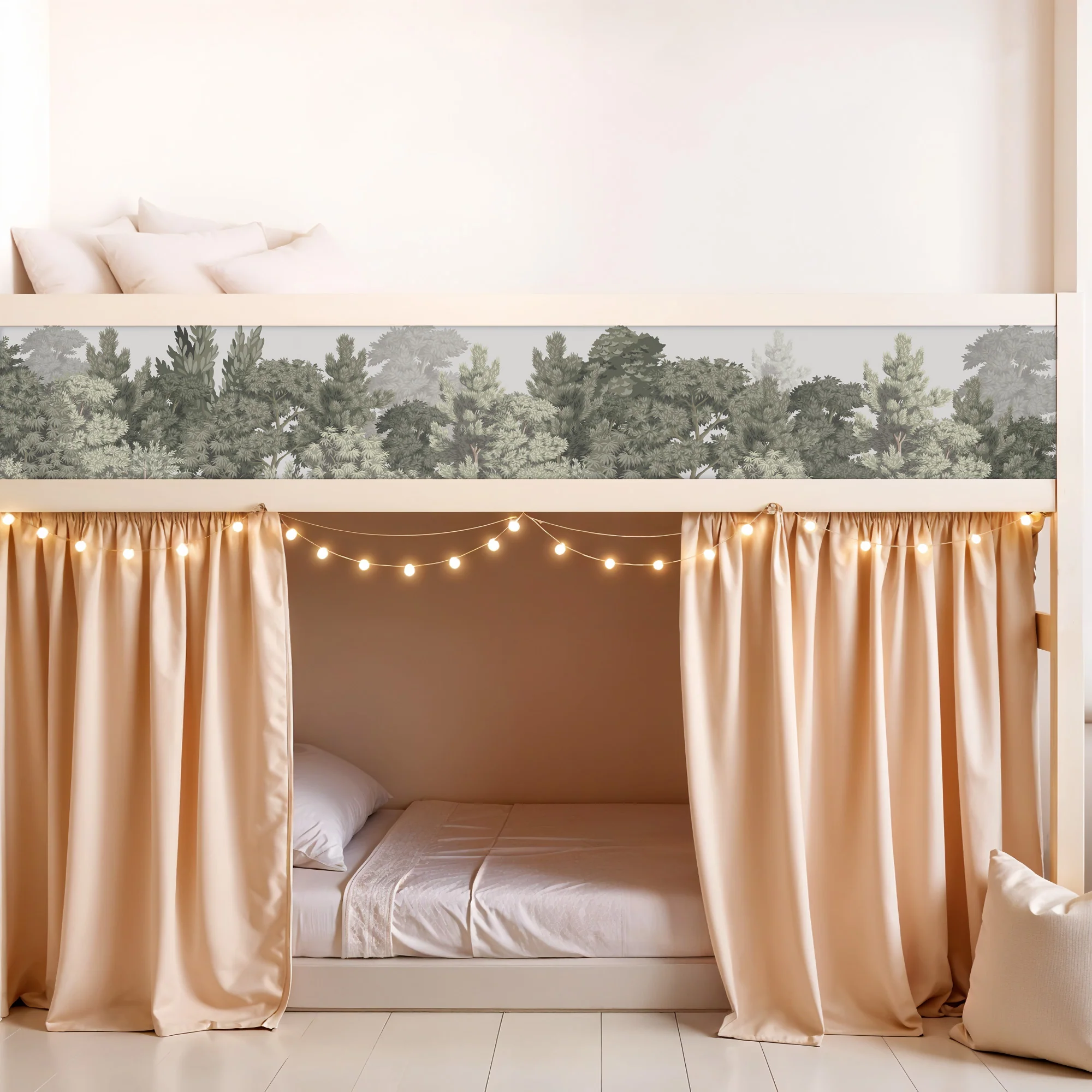 Bettaufkleber Set für IKEA Kura - Wald pastell - Image 4