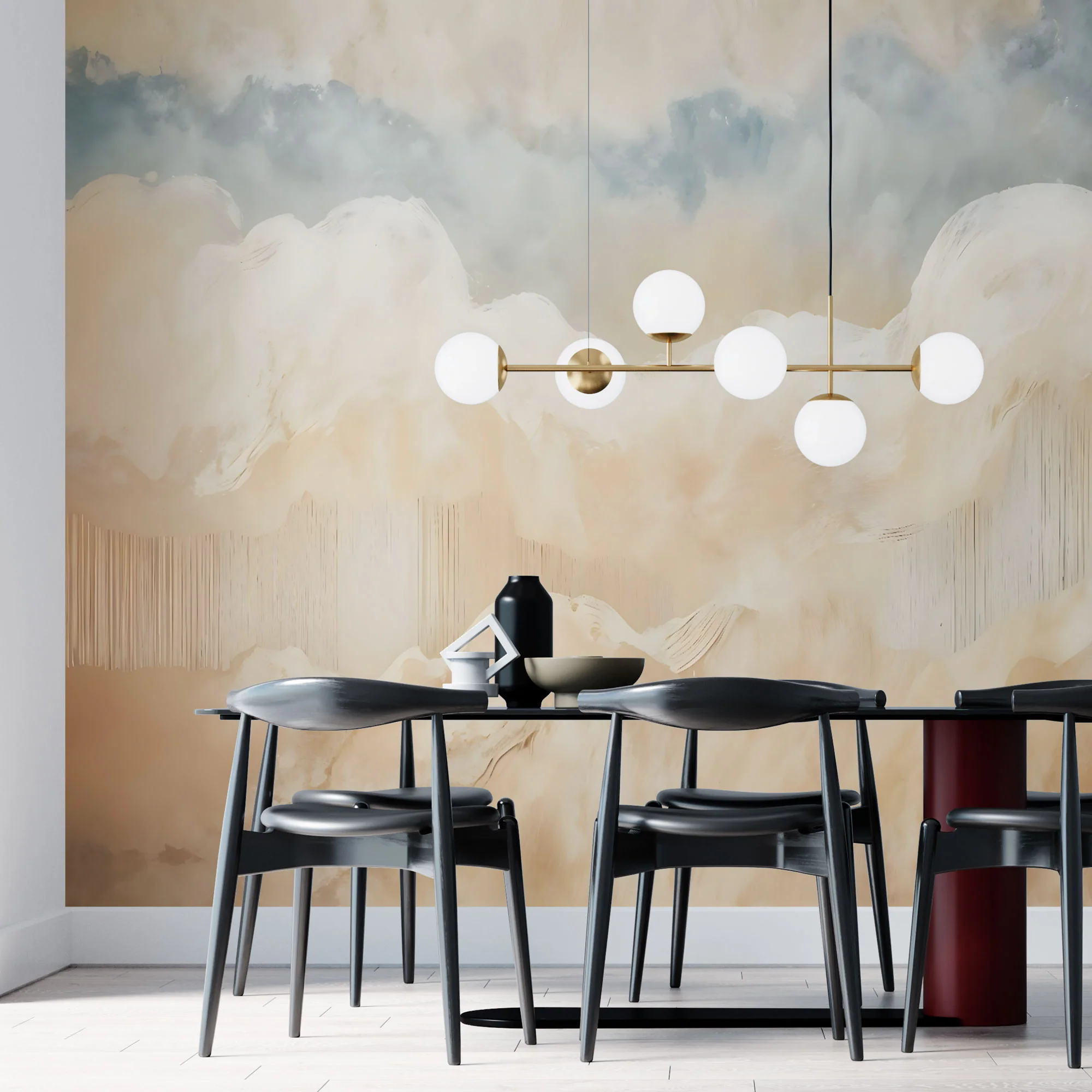 Designtapete Abstrak­te Wolken - Image 4