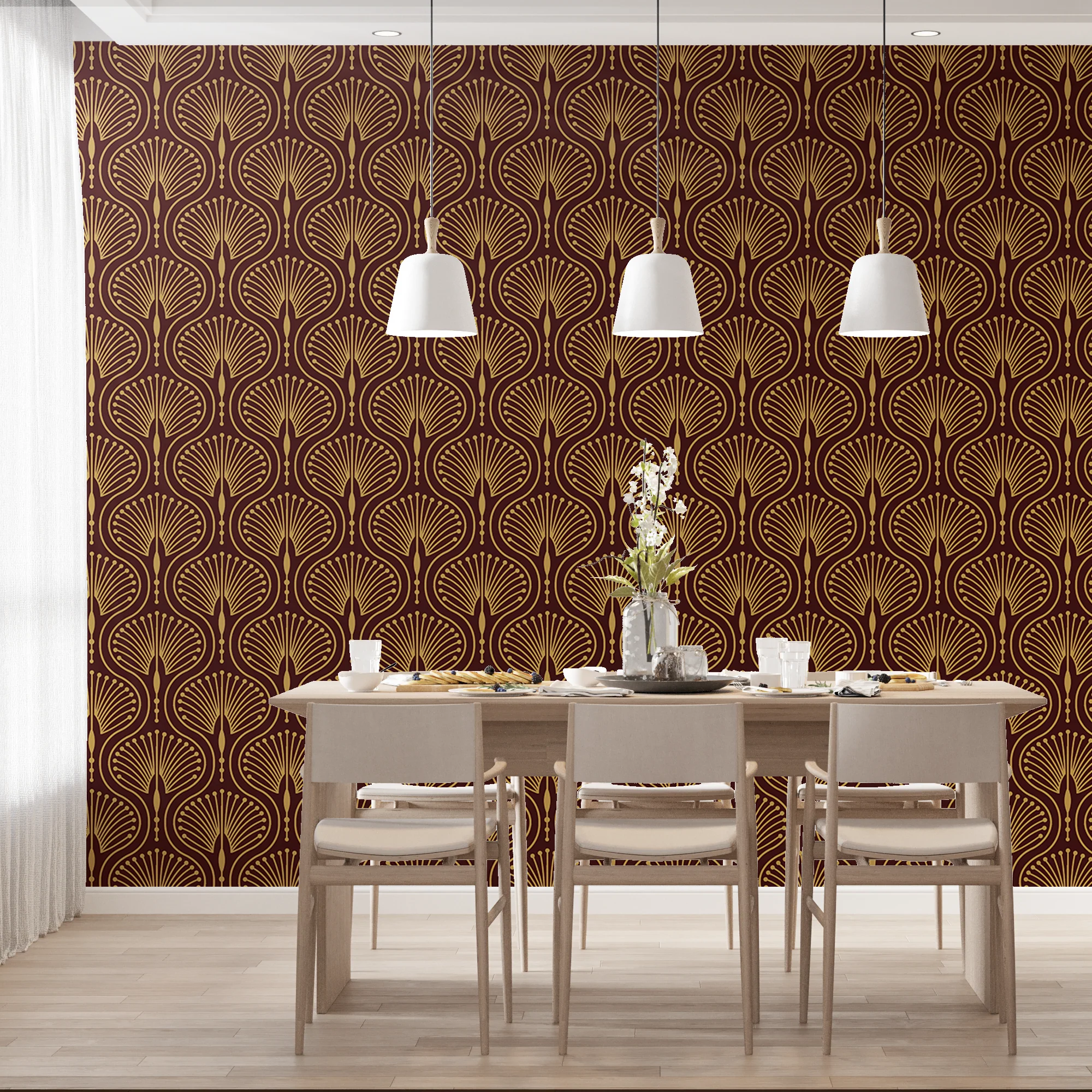 Designtapete Art Deco Fächer - Image 3