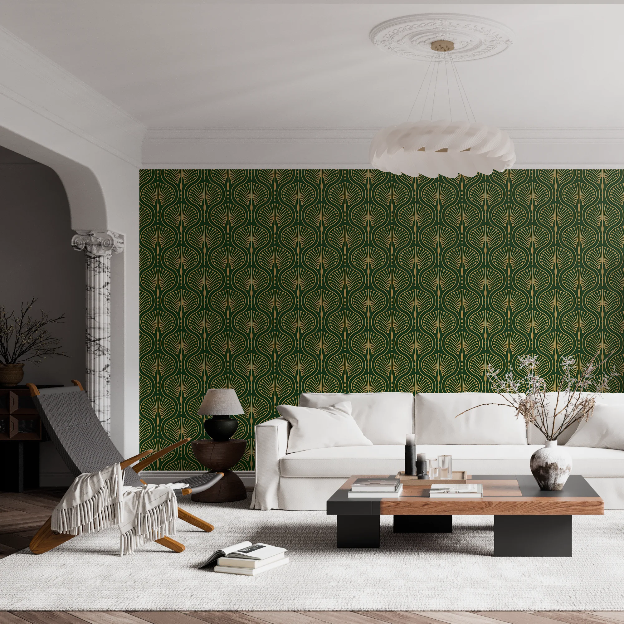 Designtapete Art Deco Fächer - Image 4