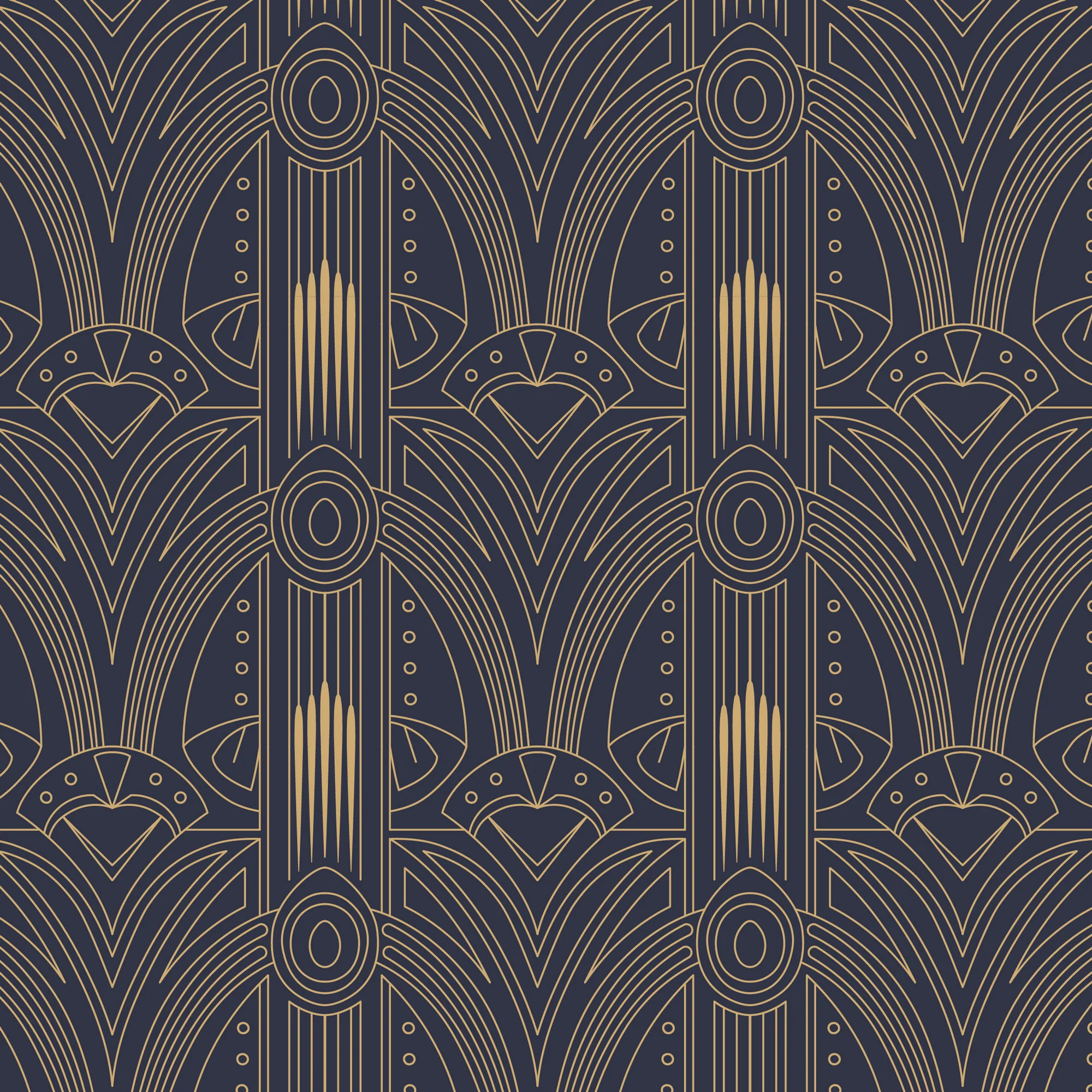 Designtapete Art Deco Muster - Image 2