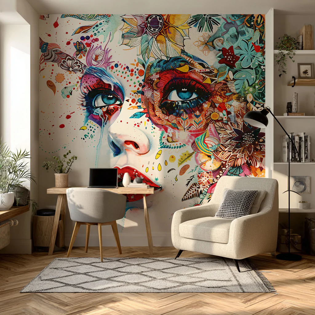 Designtapete Blumen Portrait - Image 3