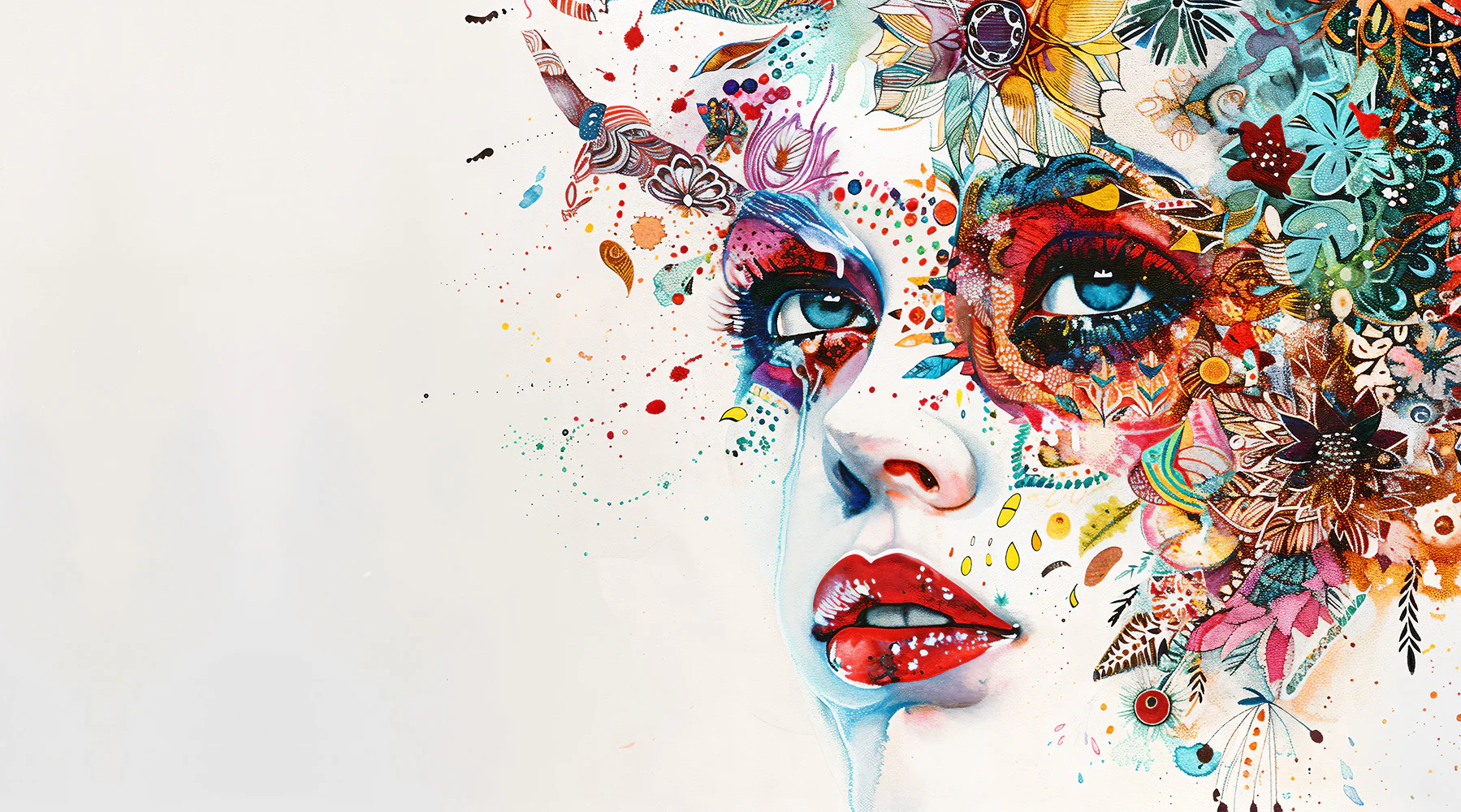 Designtapete Blumen Portrait - Image 6