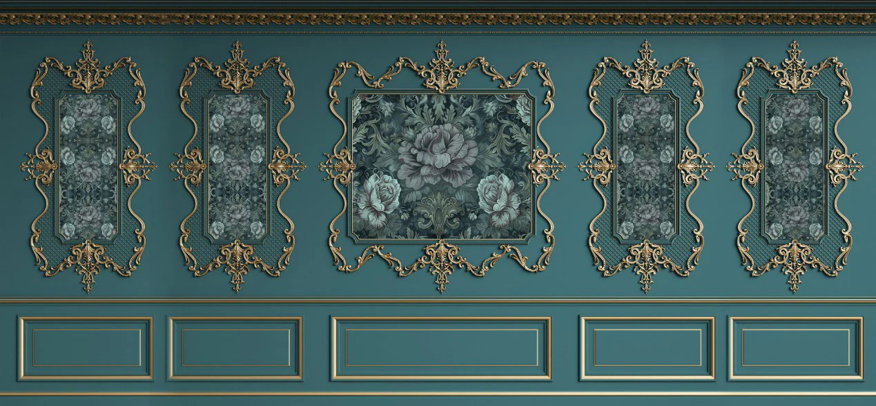 Designtapete Blumen Rahmen - Image 6