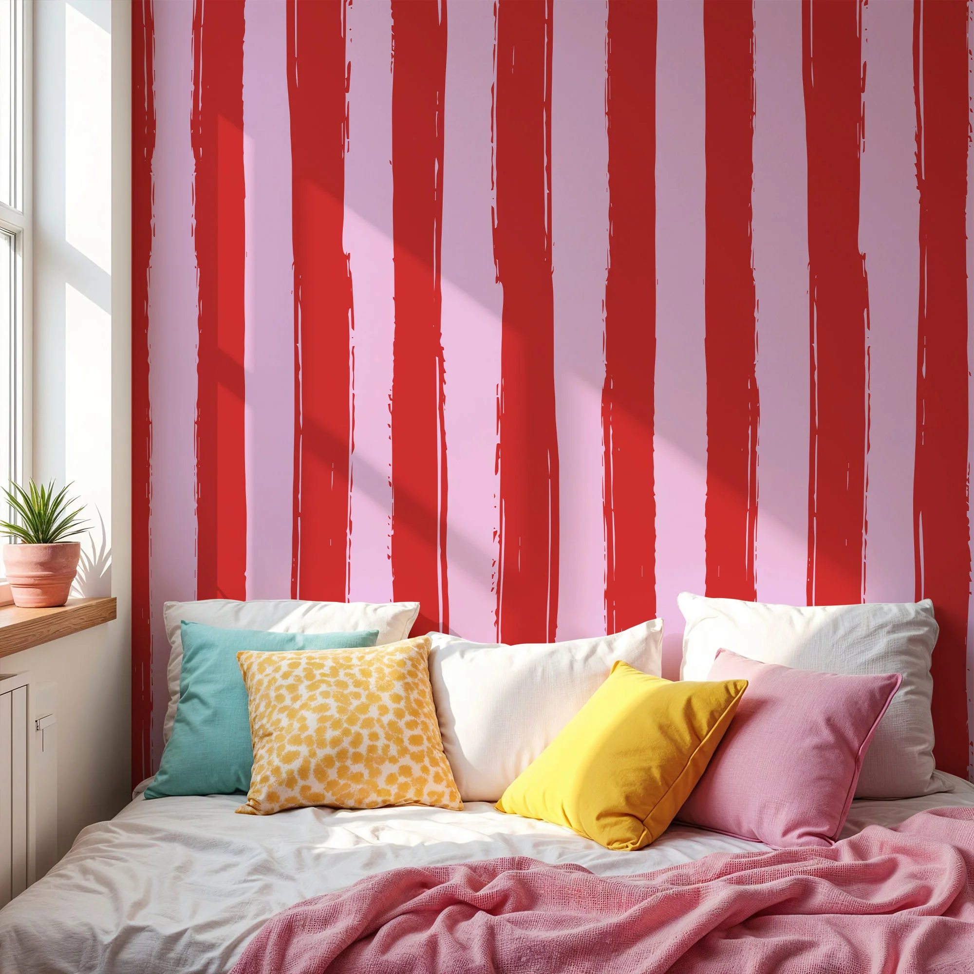 Designtapete Cherry Stripes - Image 3