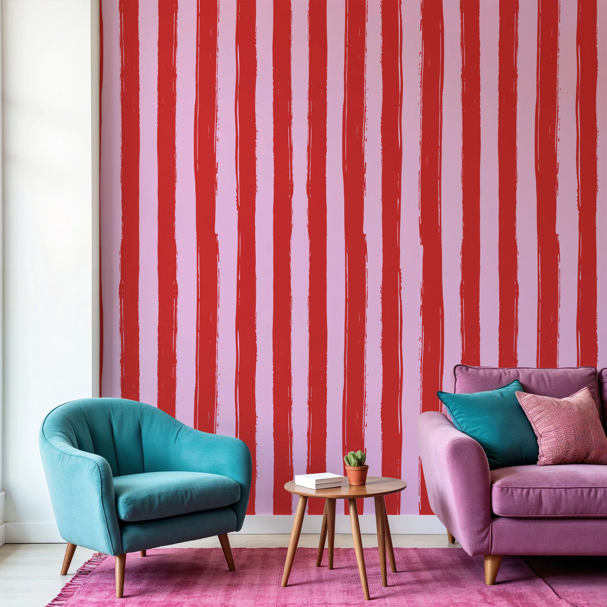 Designtapete Cherry Stripes - Image 4