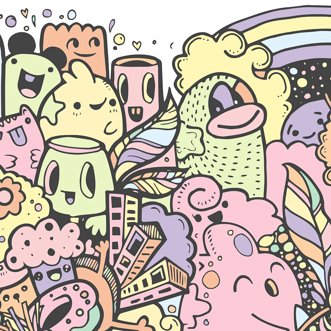 Designtapete Doodle Parade - Image 2