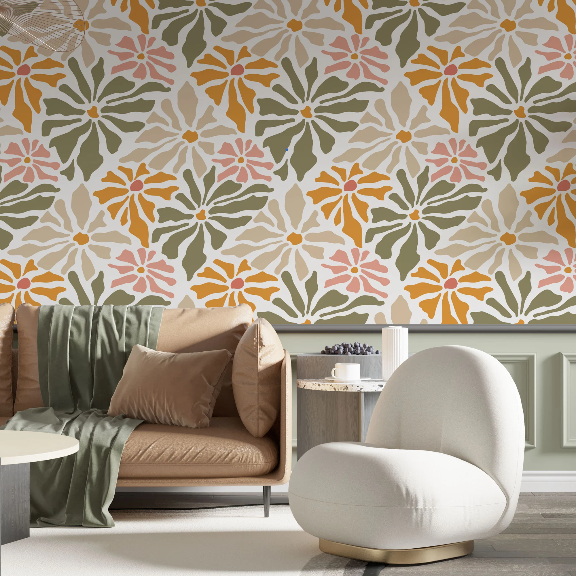Designtapete Flow­er Groove - Image 4
