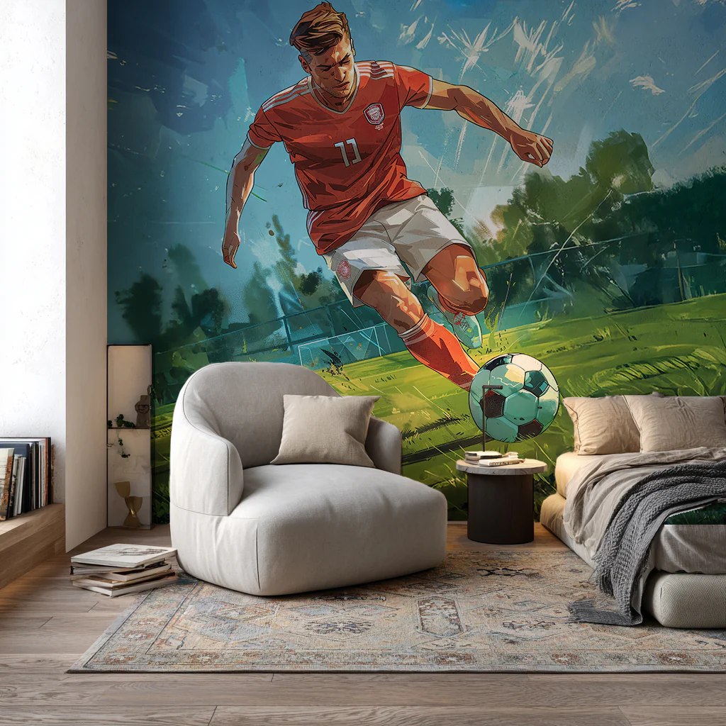 Designtapete Fussball Action - Image 4