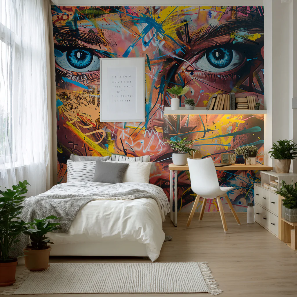 Designtapete Graffiti Portrait - Image 3