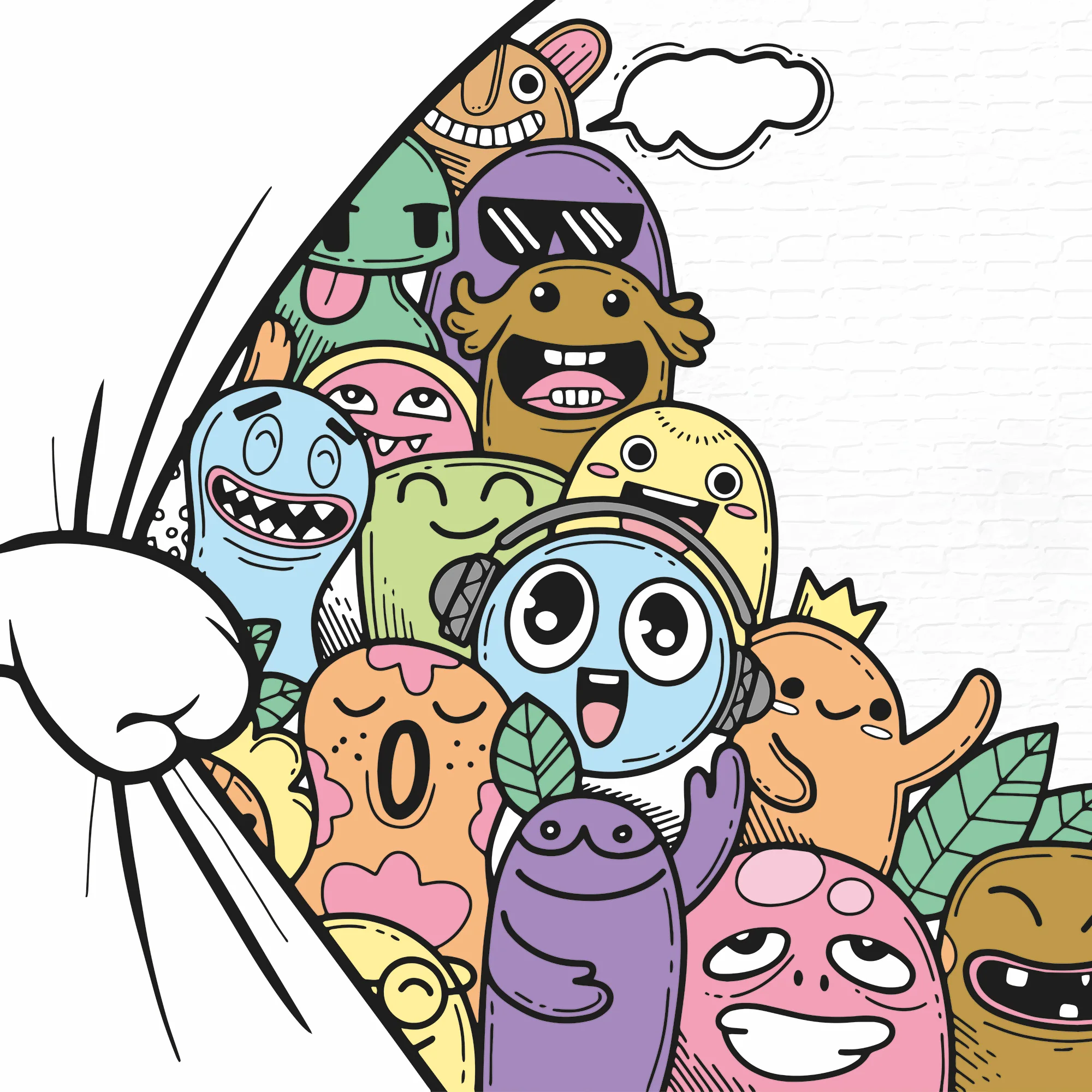 Designtapete Hidden Doodle - Image 2
