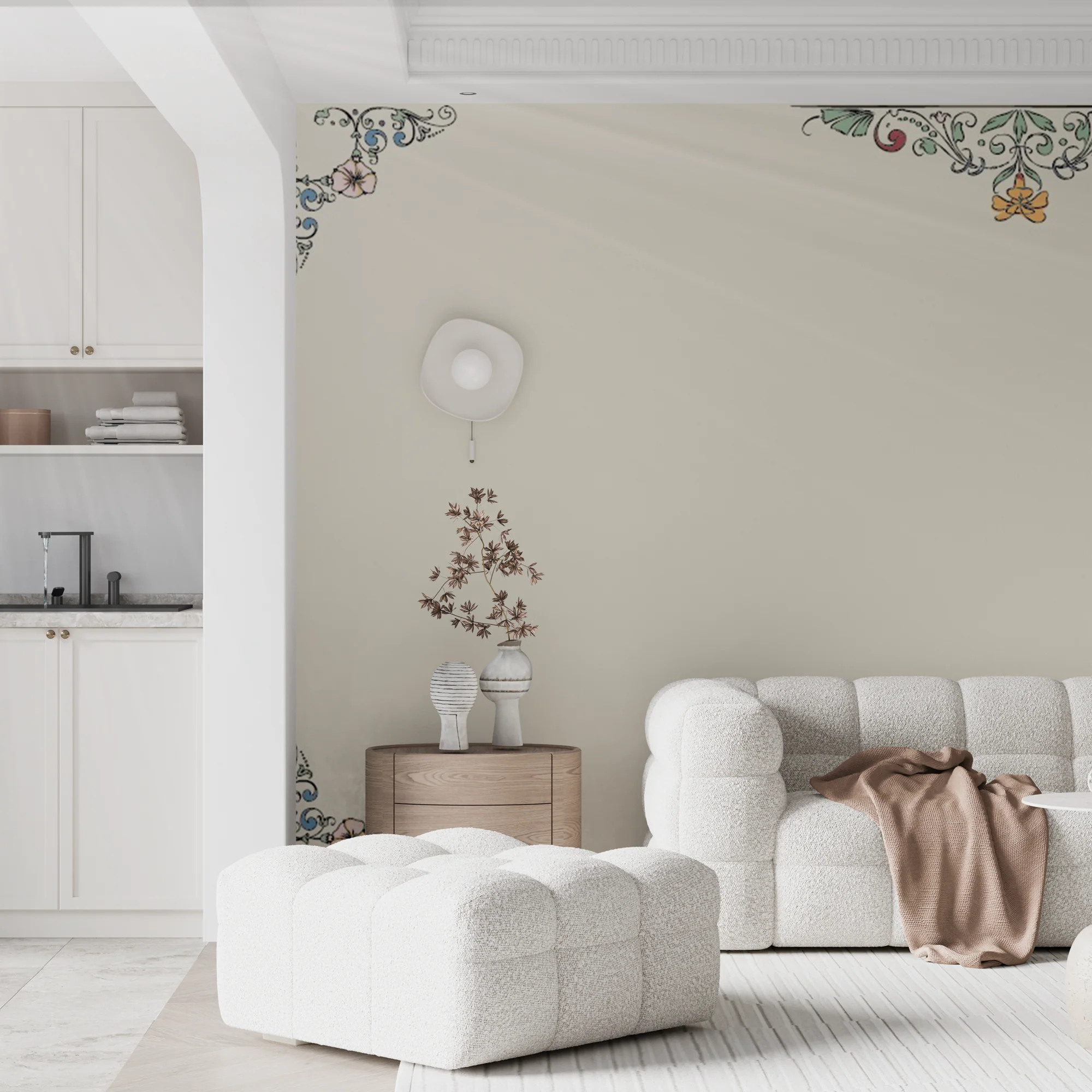 Designtapete Jugensstil Ornament - Image 3