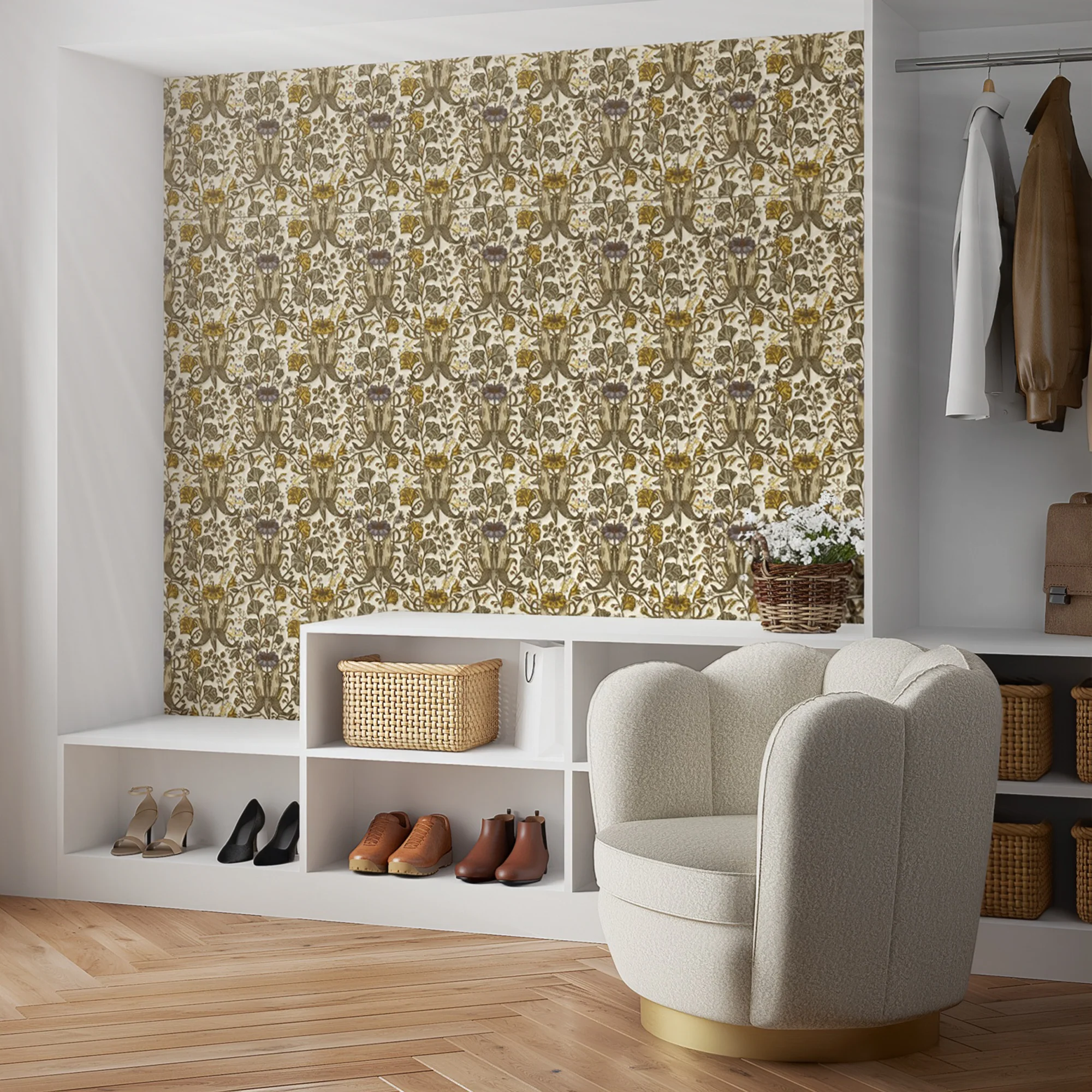 Designtapete Jugenstil Blumen - Image 4