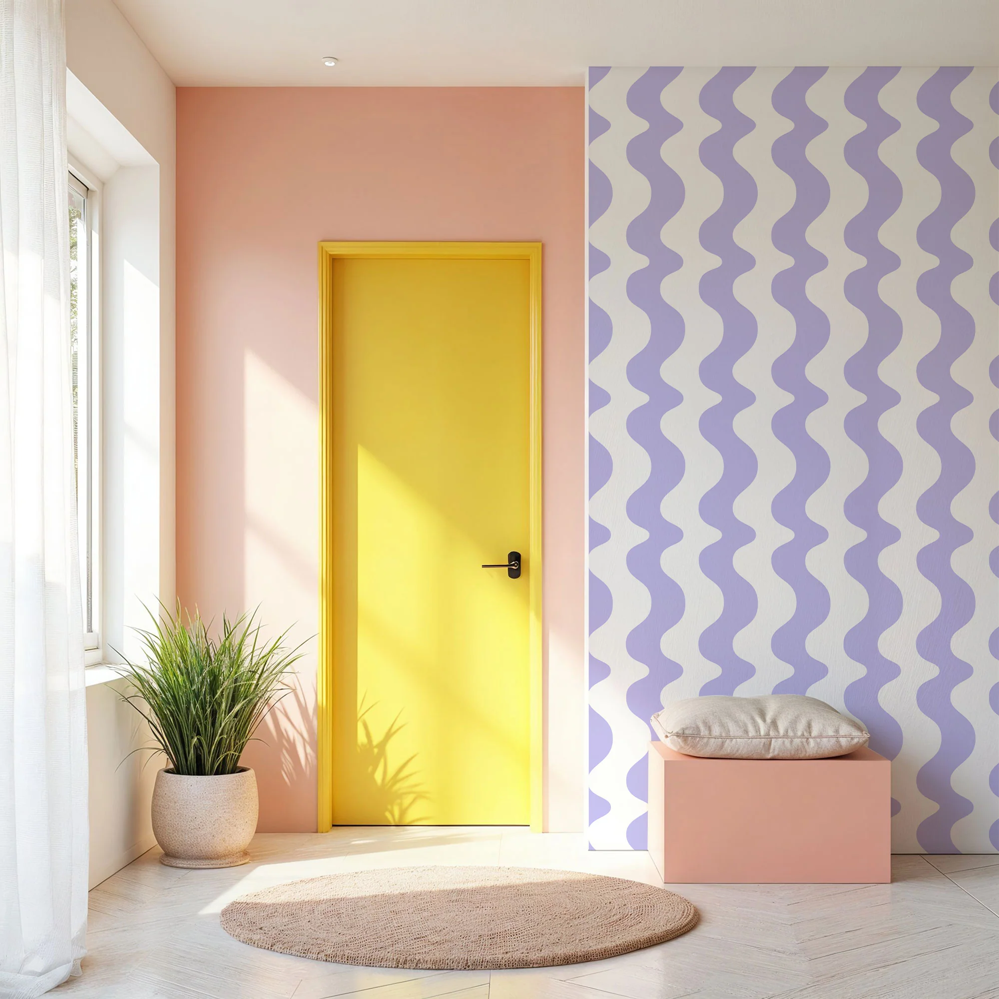 Designtapete Purple Waves - Image 3
