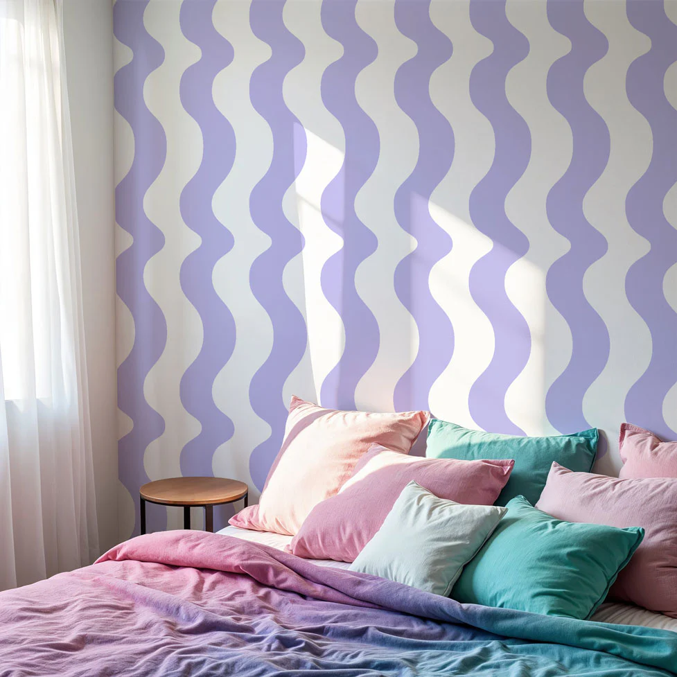 Designtapete Purple Waves - Image 4