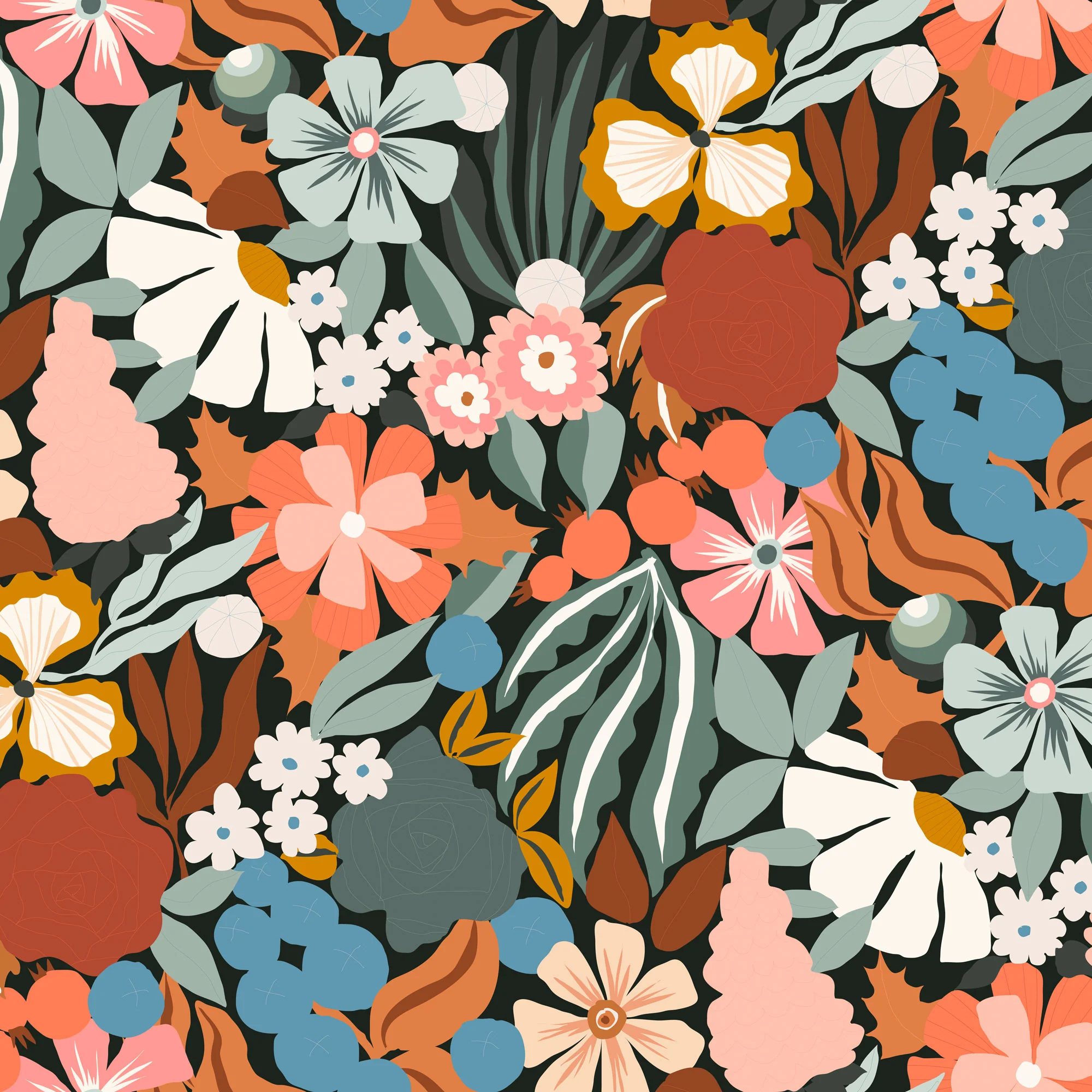 Designtapete Retro Garden - Image 2