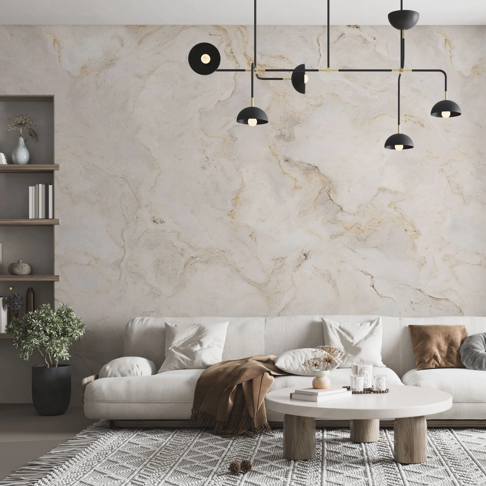 Design­tapete Wolken­marmor - Image 4
