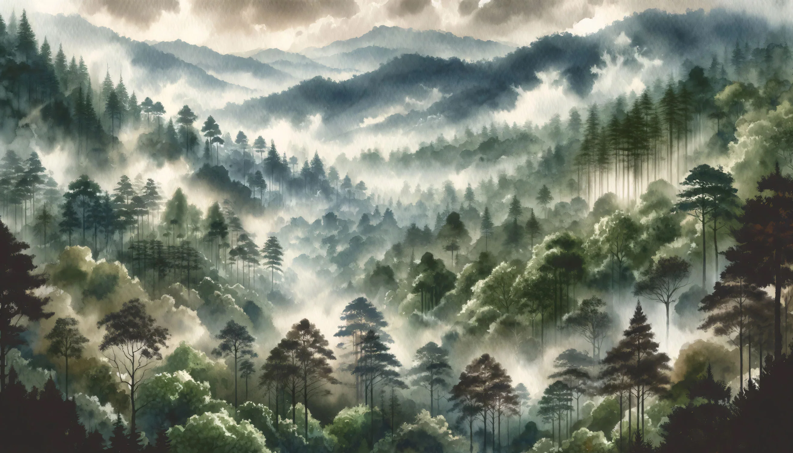 Foto­tapete Nebel­schlucht - Image 6