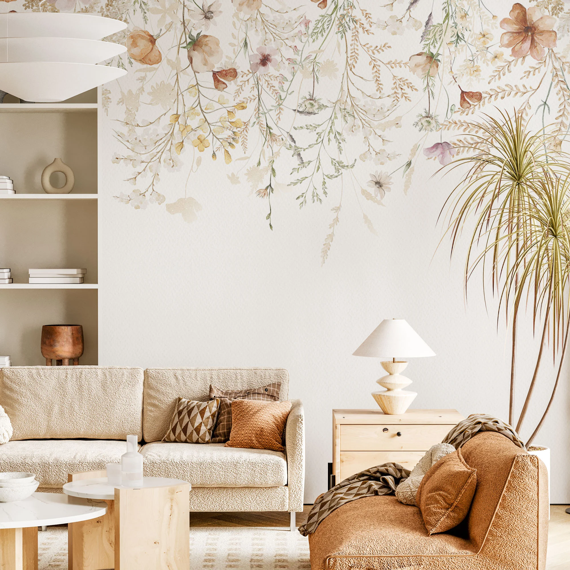 Foto­tapete Vin­tage Flower Bor­der - Image 3