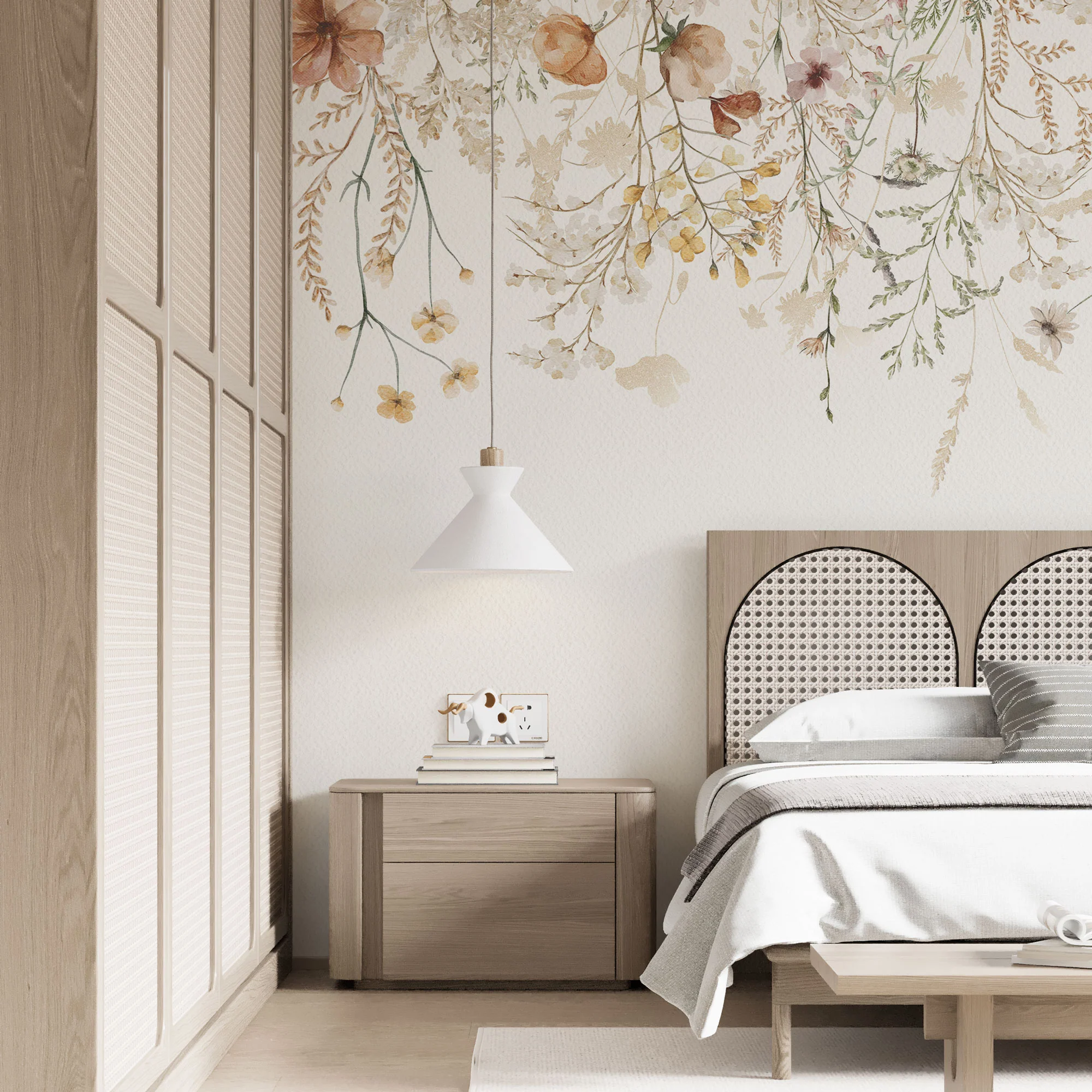 Foto­tapete Vin­tage Flower Bor­der - Image 4