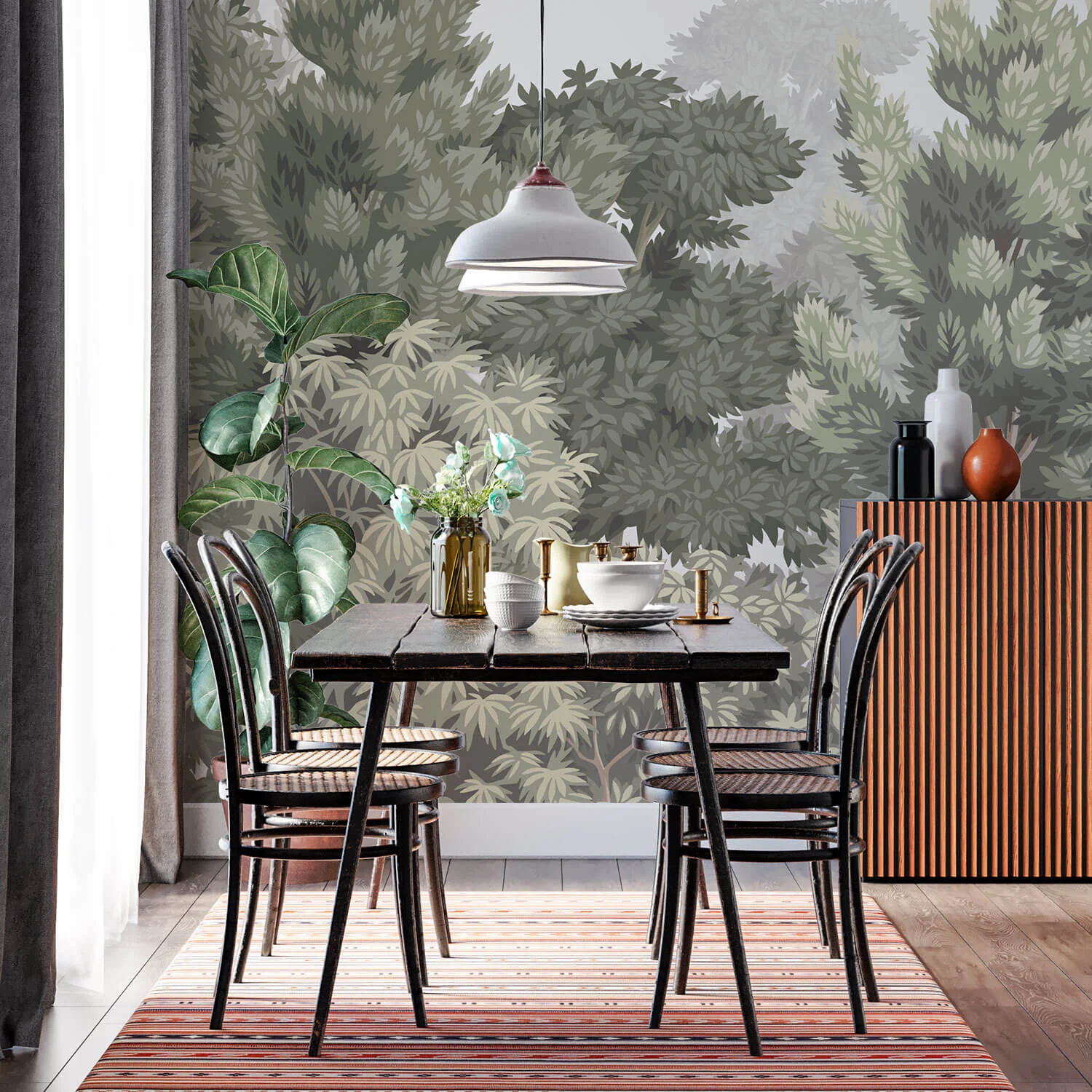 Design­tapete Wald­pastell - Image 4