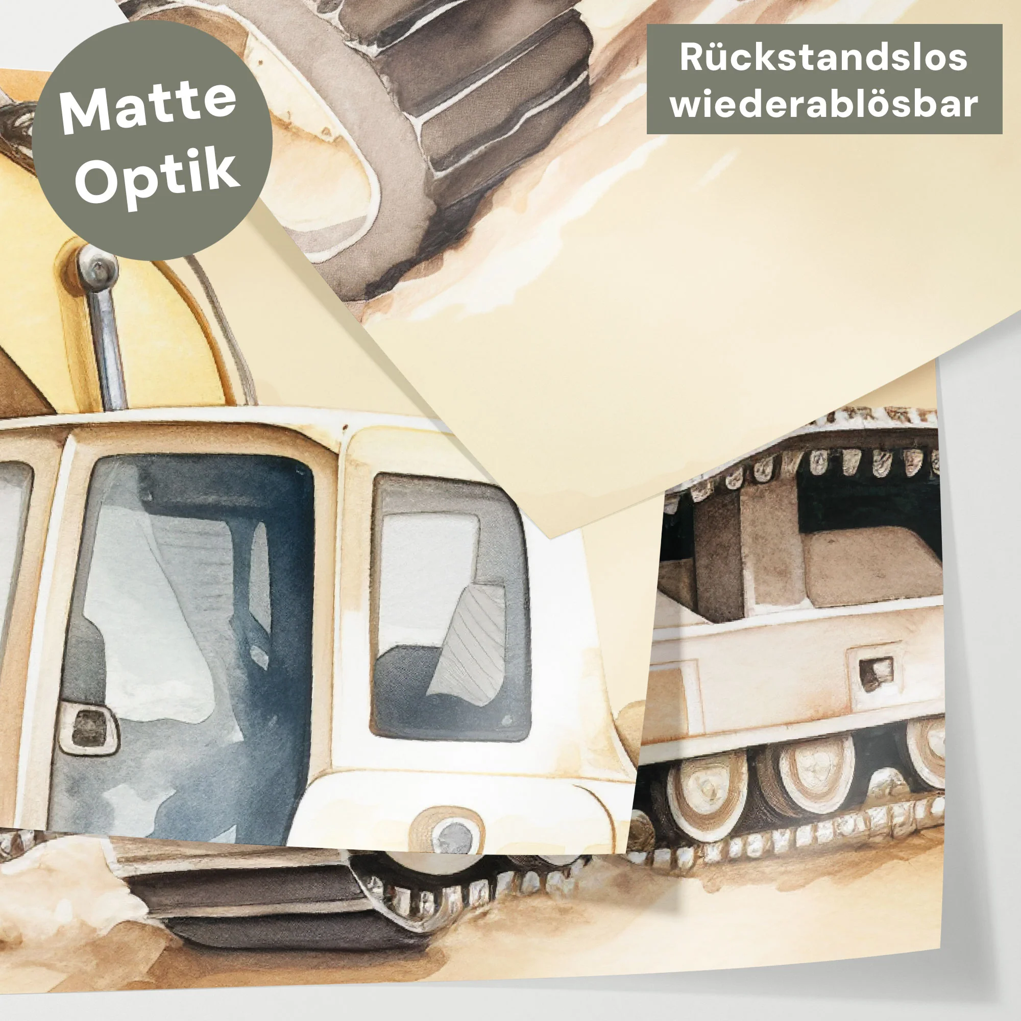 Bett­aufkleber Set für IKEA Kura - Baustelle - Image 4