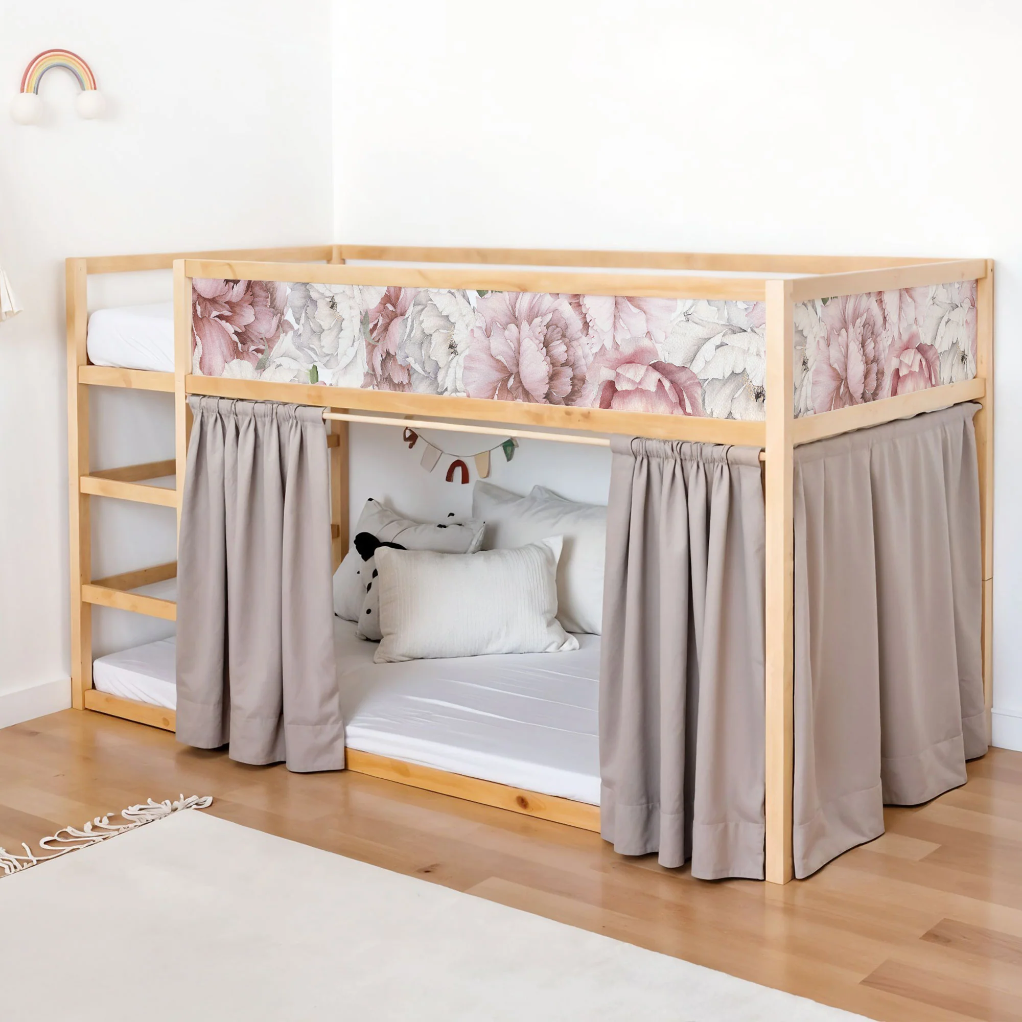Bett­aufkleber Set für IKEA Kura - Blooming Spring - Image 3