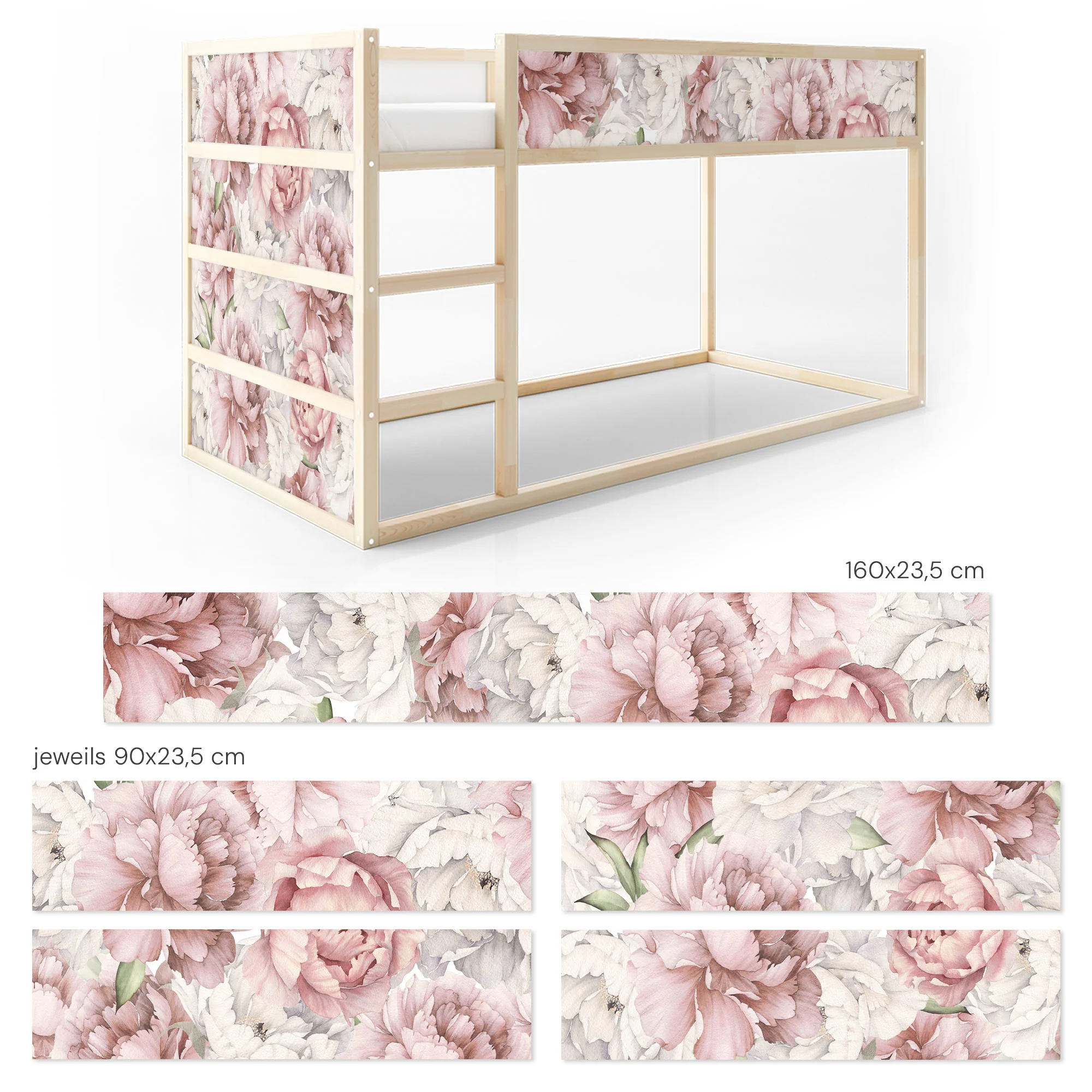 Bett­aufkleber Set für IKEA Kura - Blooming Spring - Image 8