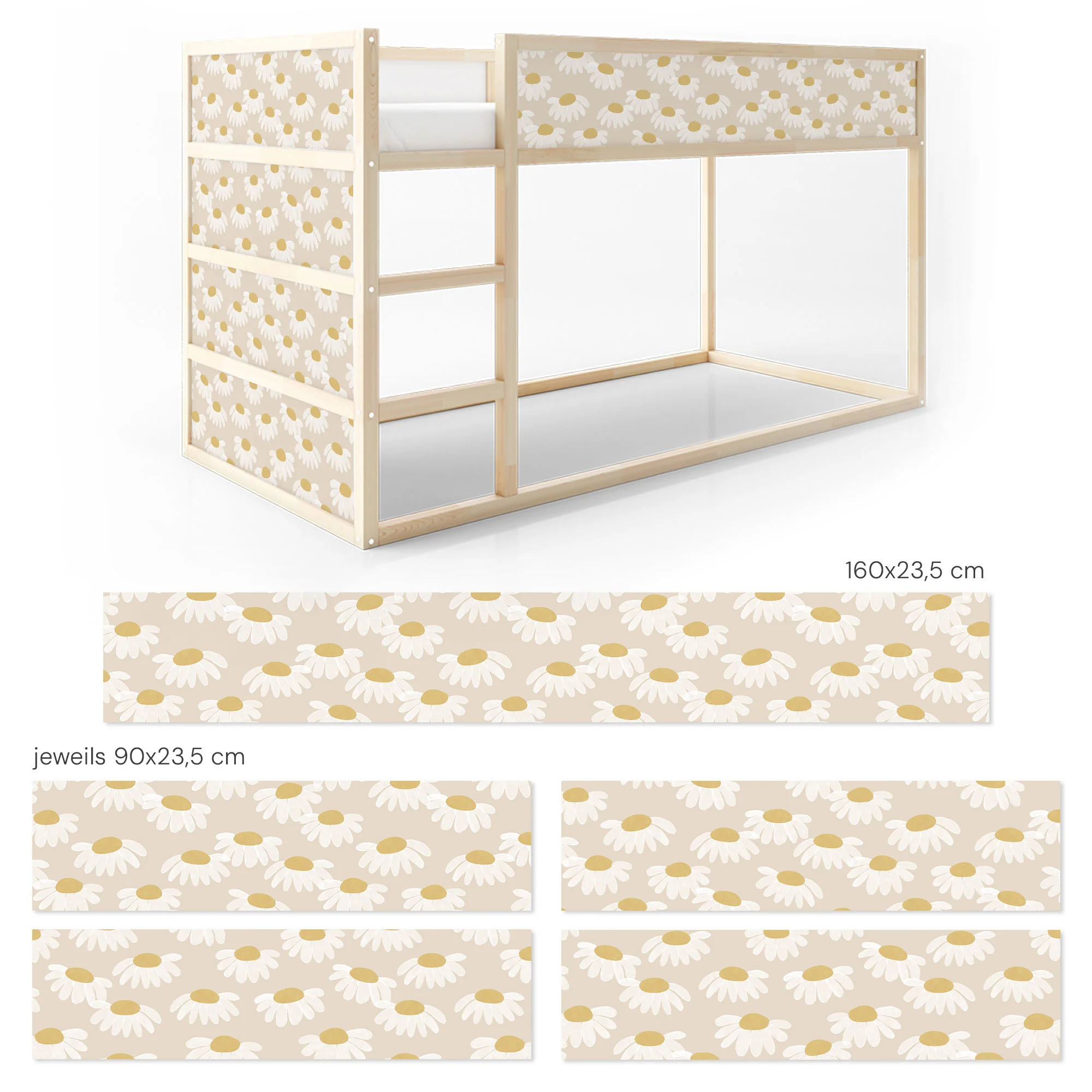 Bett­aufkleber Set für IKEA Kura - Meadow - Image 6