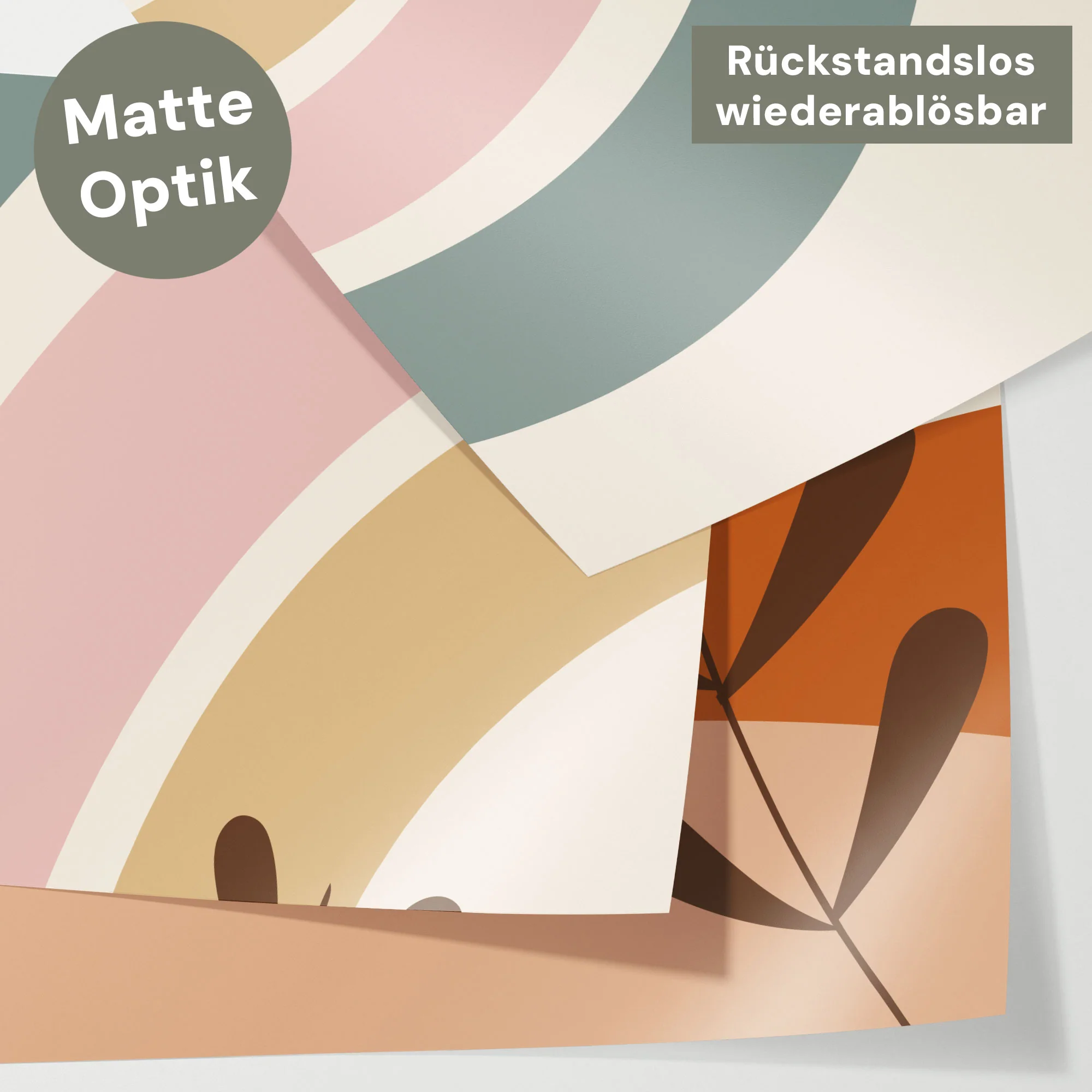 Bett­aufkleber Set für IKEA Kura - Boho Formen - Image 4