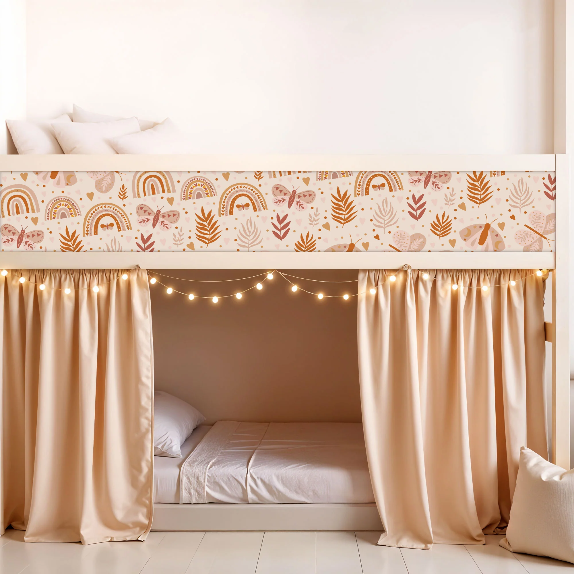 Bett­aufkleber Set für IKEA Kura - Boho Muster - Image 2